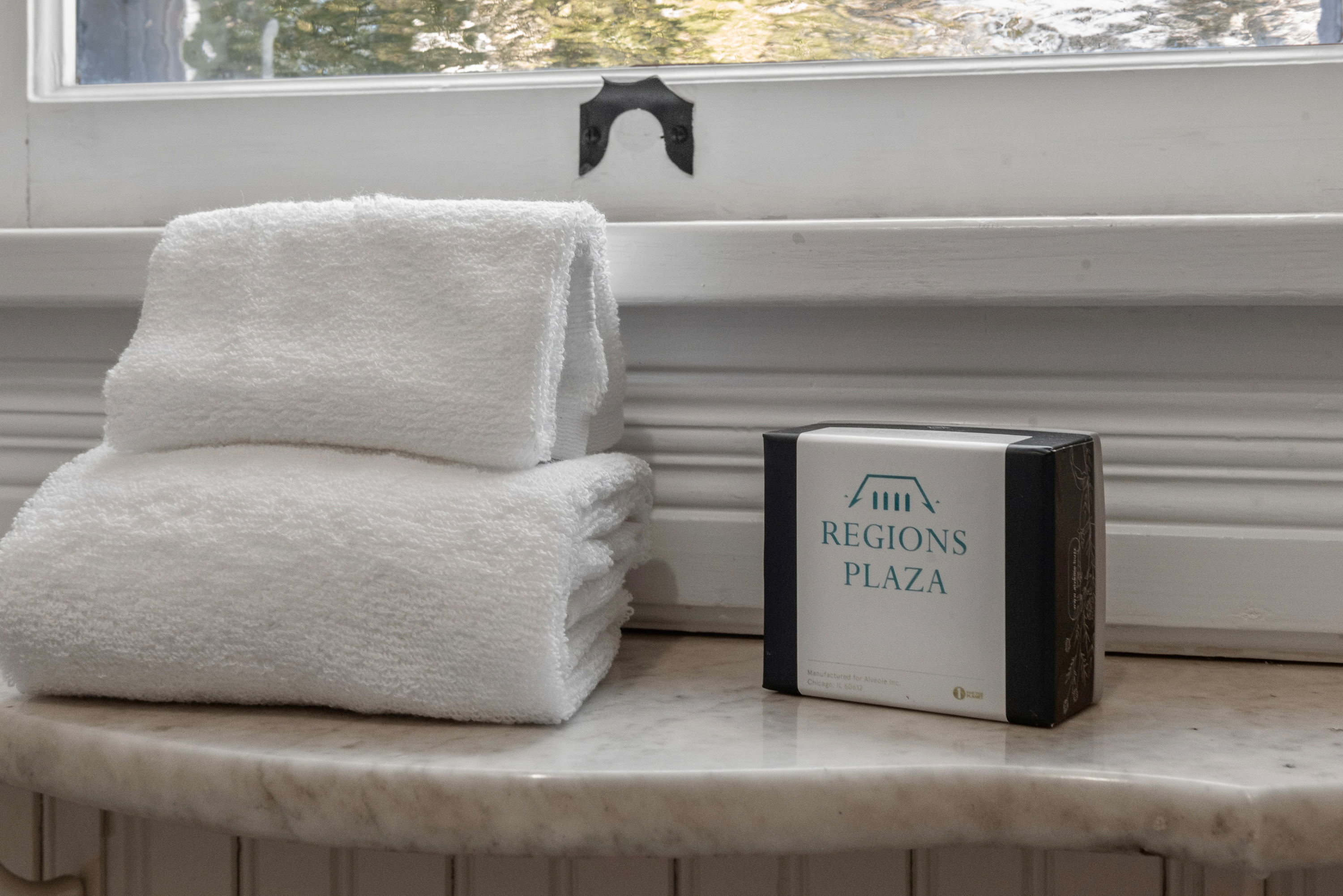 Bathroom amenities provided for your convenience. 