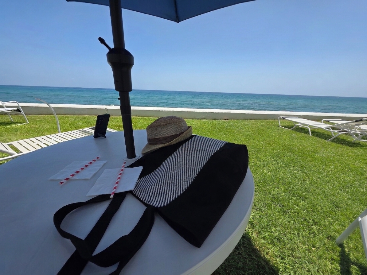 Green space, no sand, ocean views!
