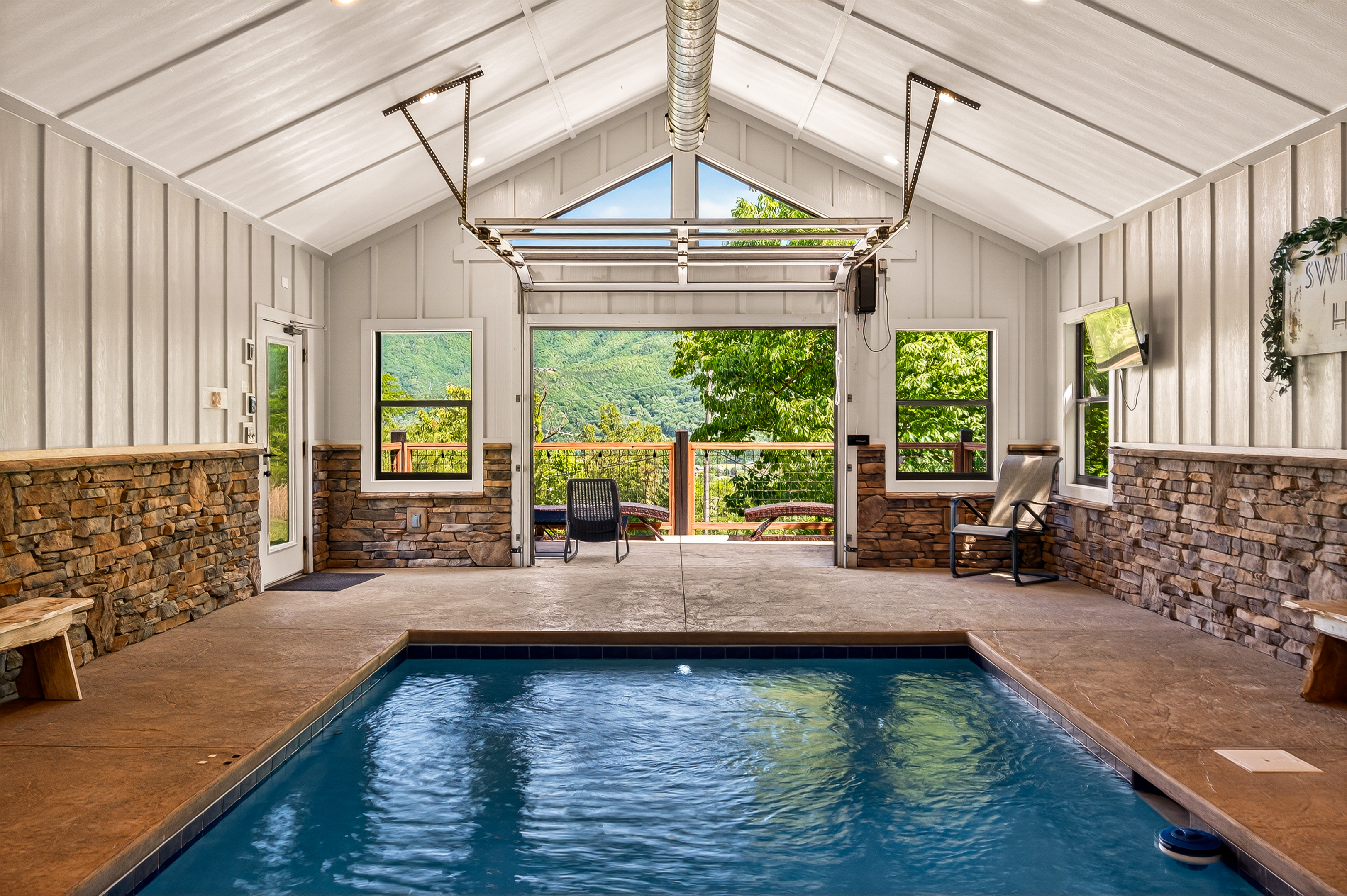 Your own private indoor heated pool house