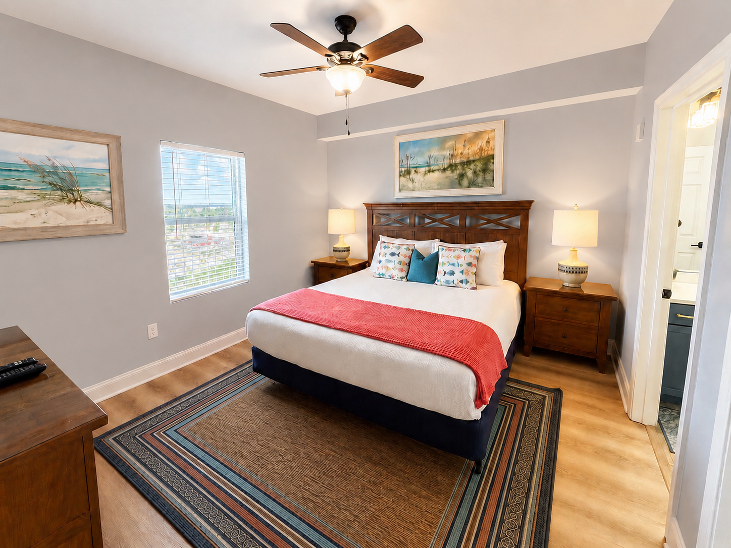 Bedroom #3 with king bed and ensuite bathroom