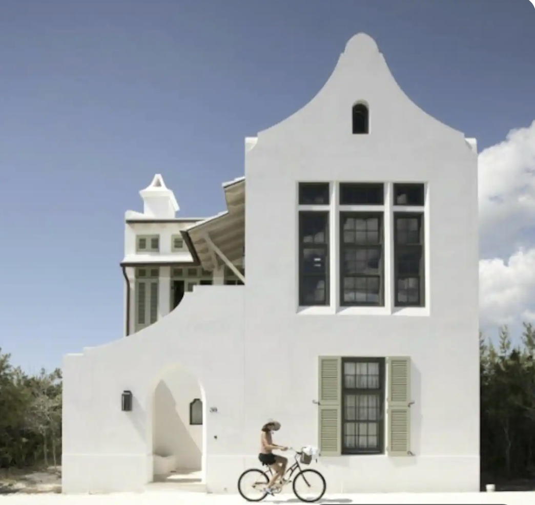 Rent bikes to bike around town and enjoy the ocean breeze.  Alys Beach is a mini version of Greece. :)