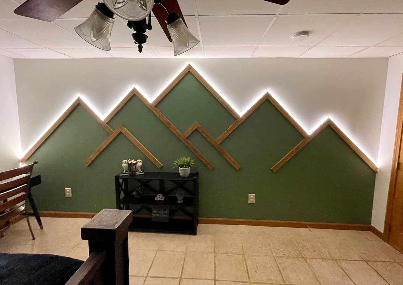 Lighted Mountain Wall