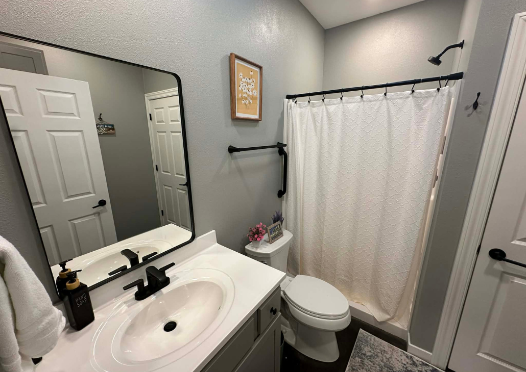 Bathroom 2 with walk in shower.