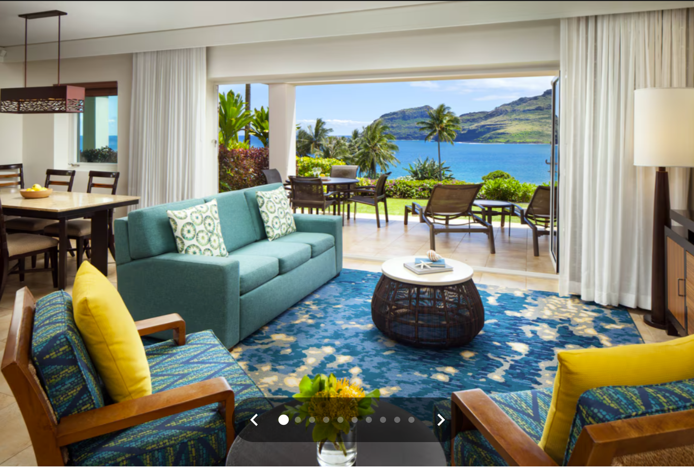 The Lovely Oceanfront Villa Living Area