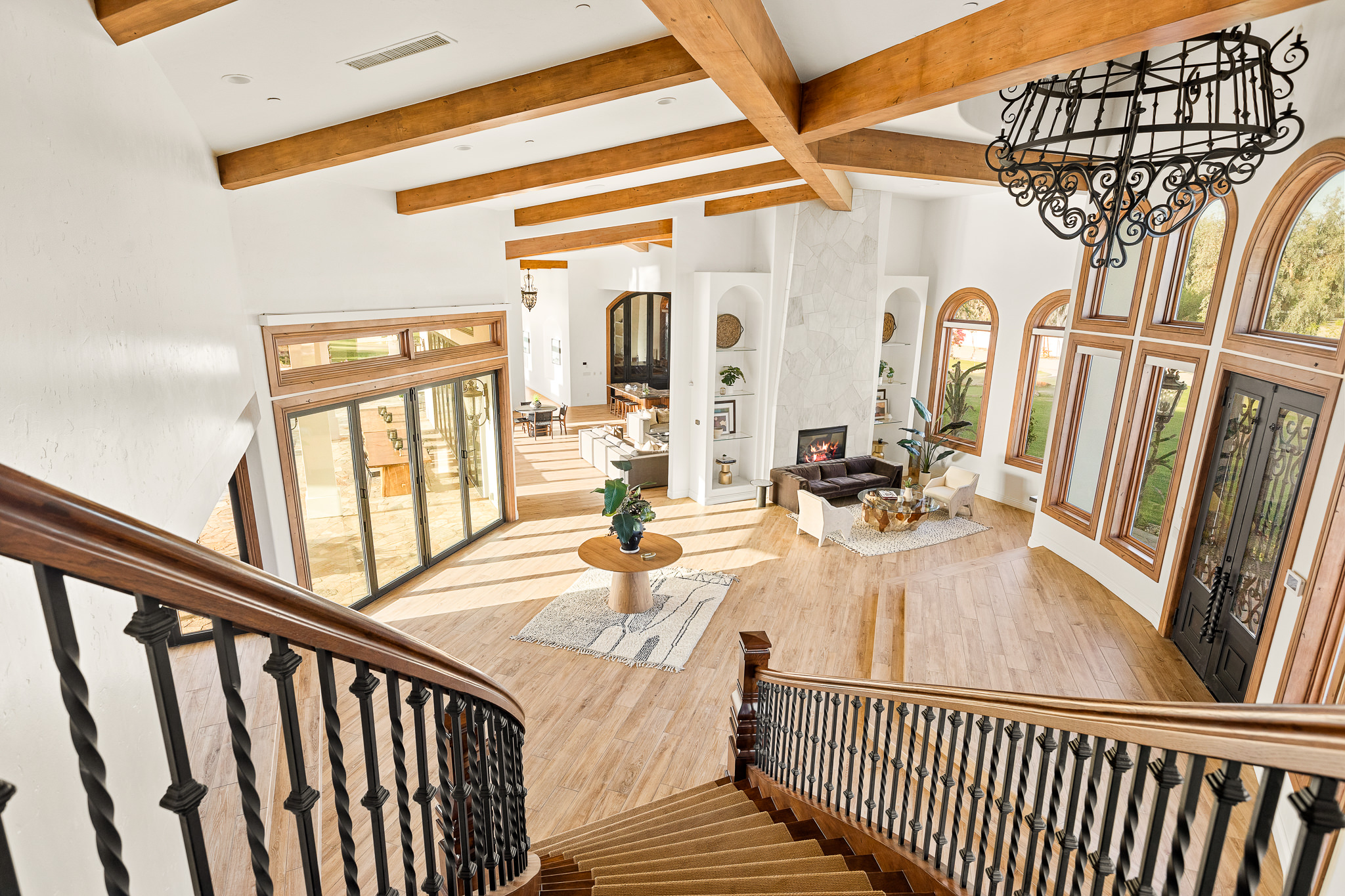 Grand Entry from stairs