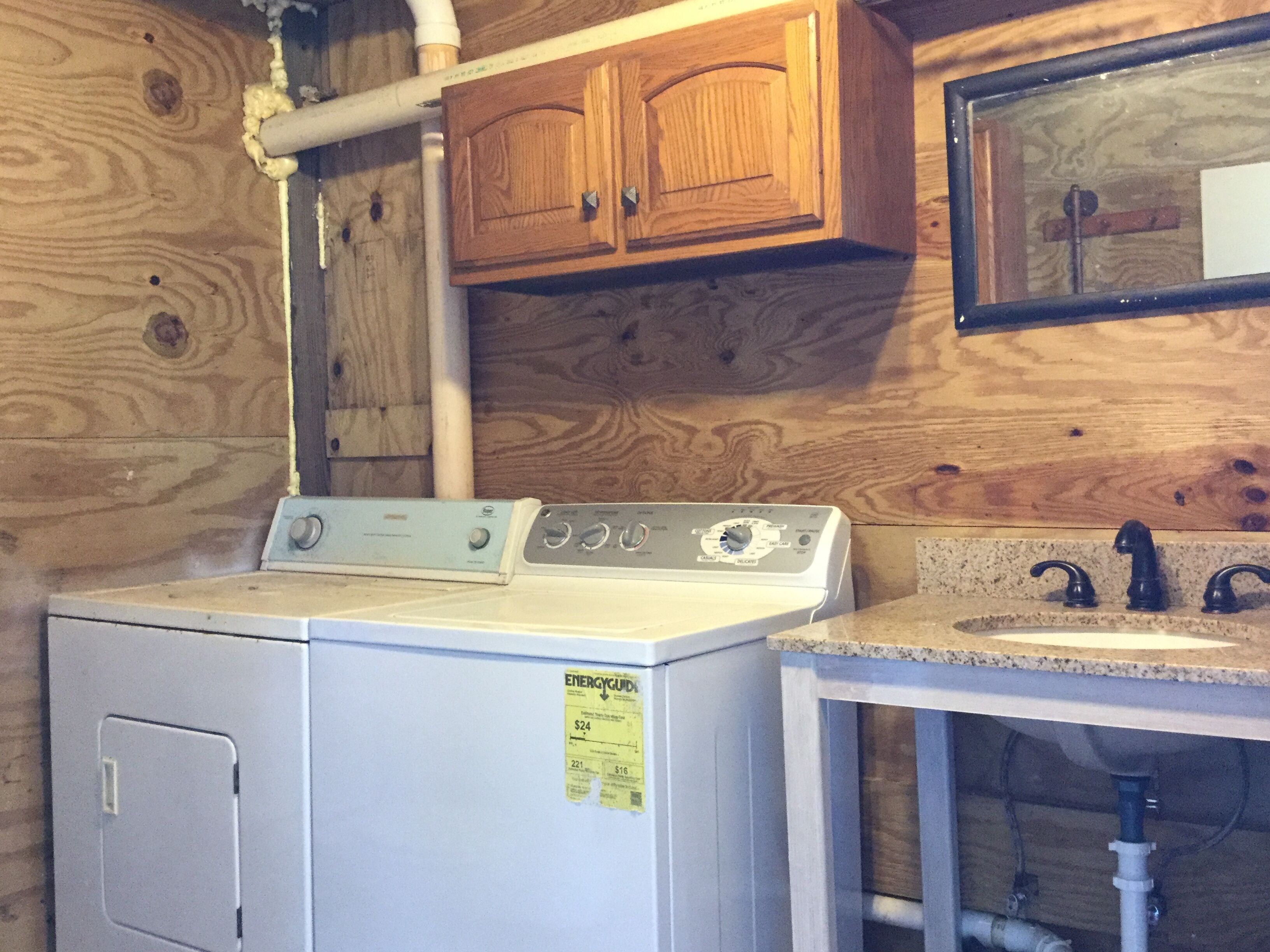 Pack light, you have your own washer and dryer!