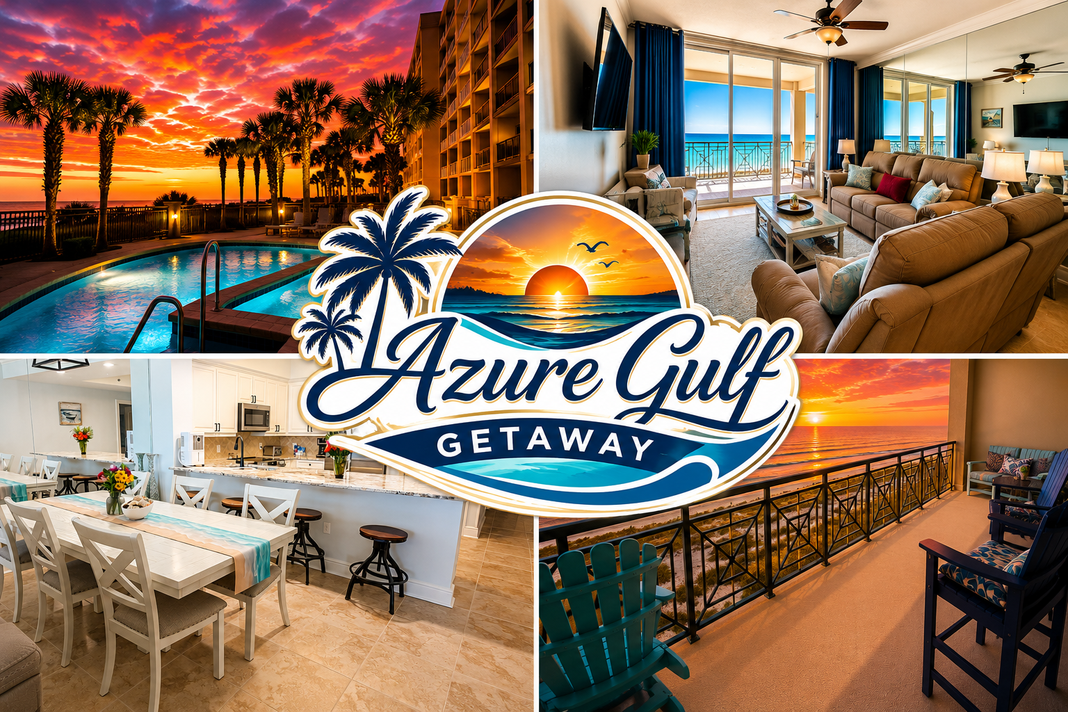 Experience the Emerald Coast in style at Azure Gulf Getaway — where breathtaking sunsets, spacious luxury, and beachfront views come together for the perfect escape. 🌅