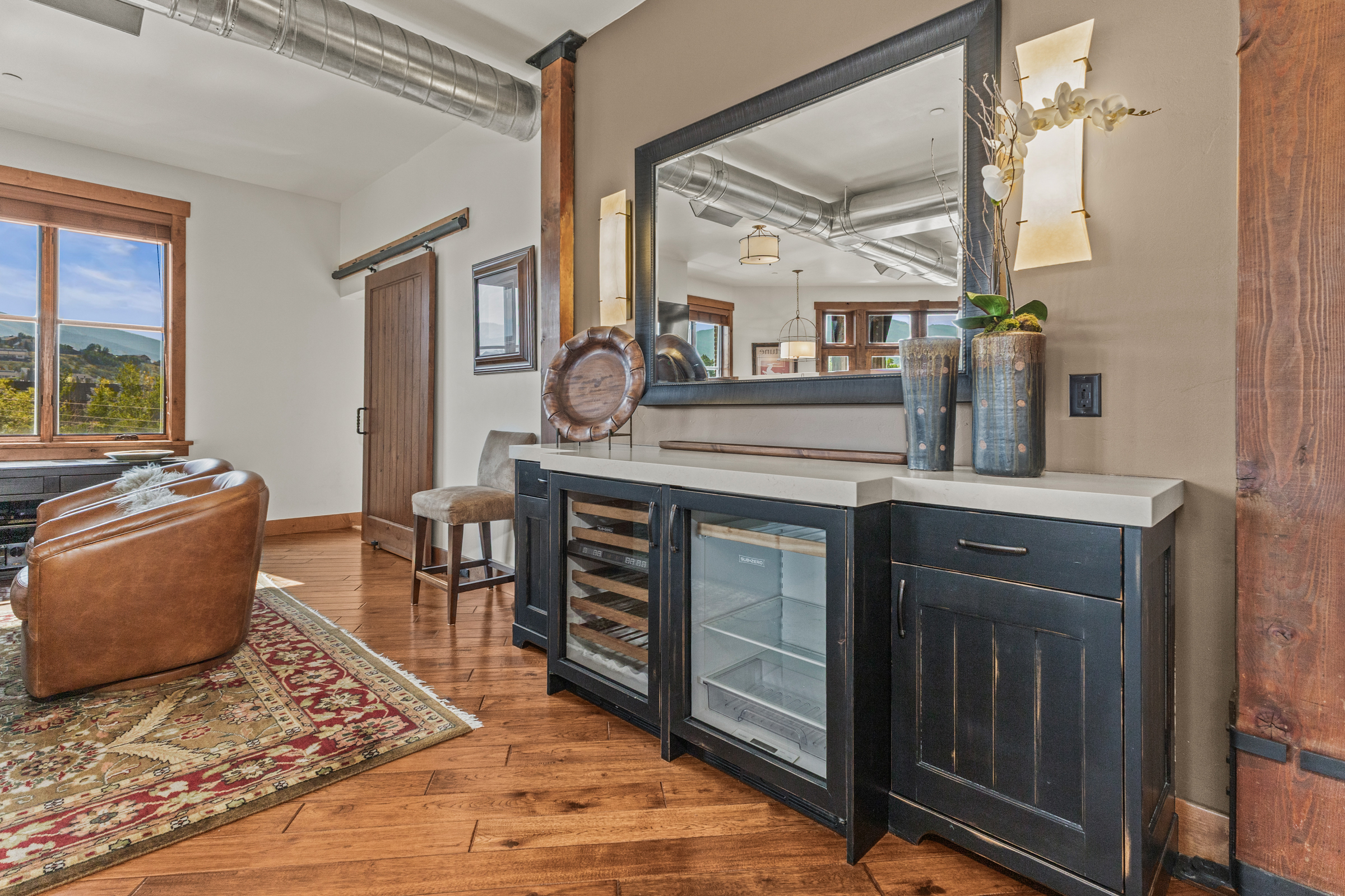 Glass Front Beverage Fridge