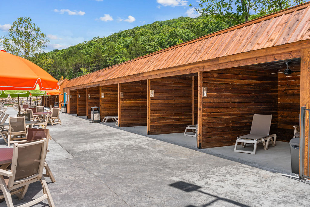 Private cabanas for rent!