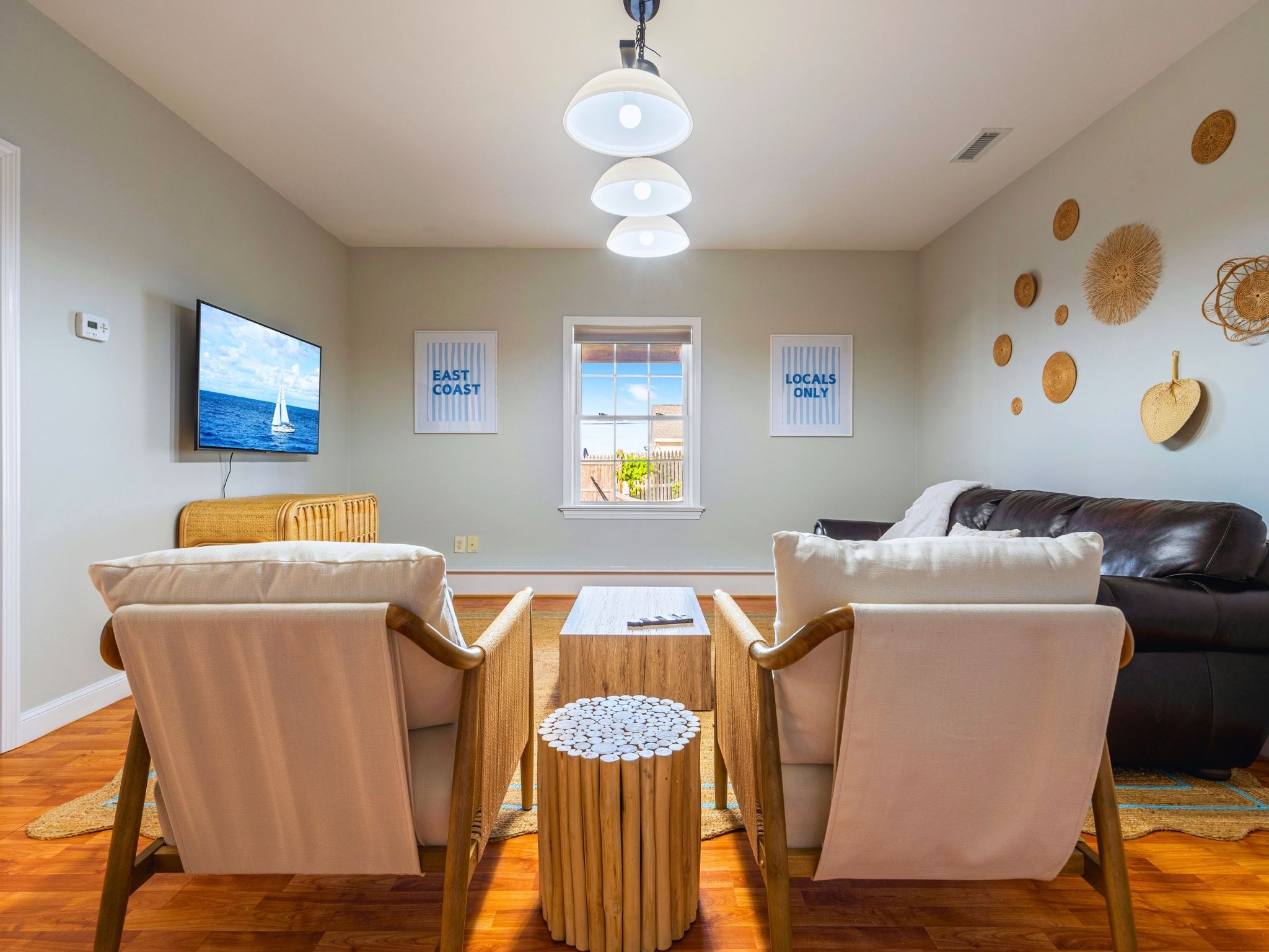 Whether you're here to watch a movie or just hang out, our basement living room is the perfect place to do it all.