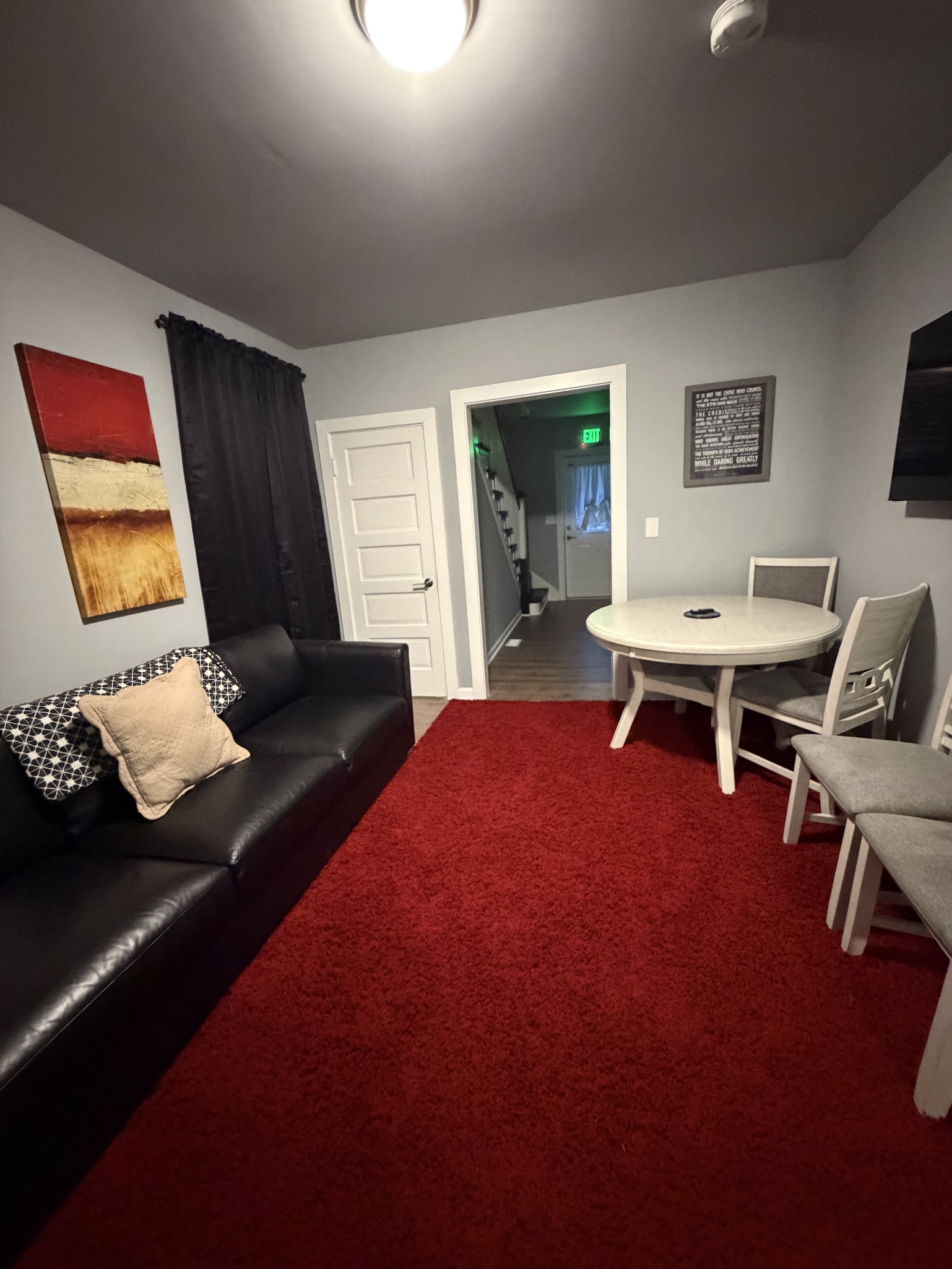 Additional lower level space makes the home ideal for families, retreats, and group trips.