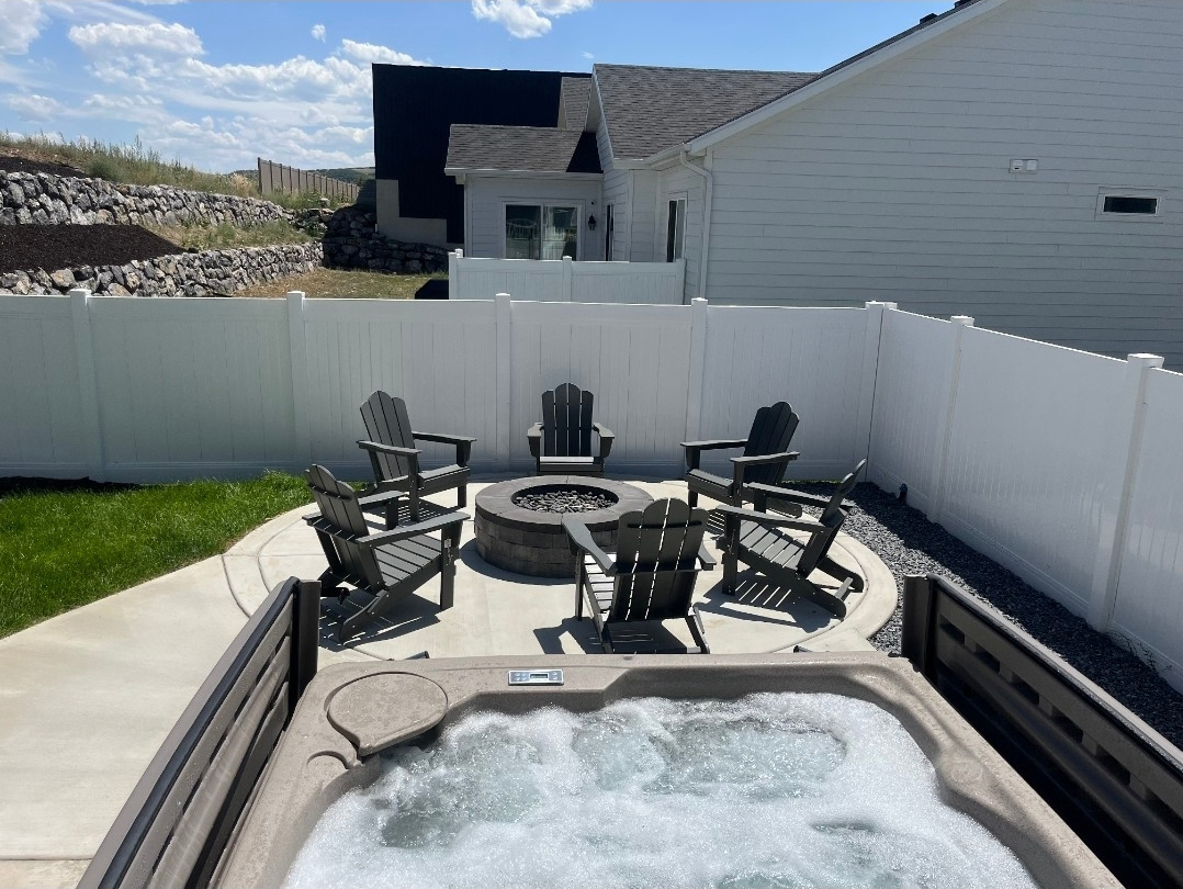 Take in the view and watch the fire!