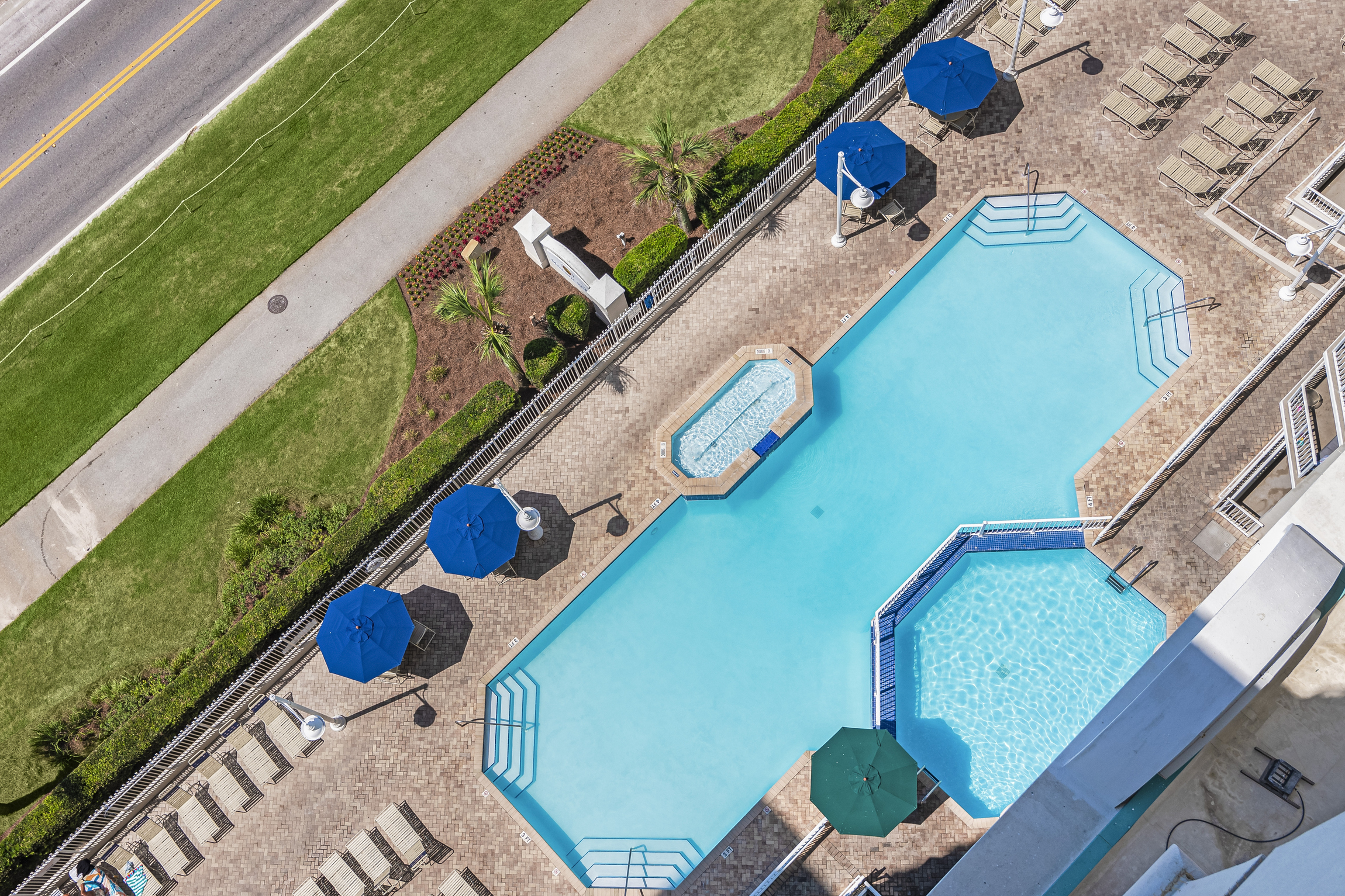 Majestic Sun's Resort Style Pool is right below!