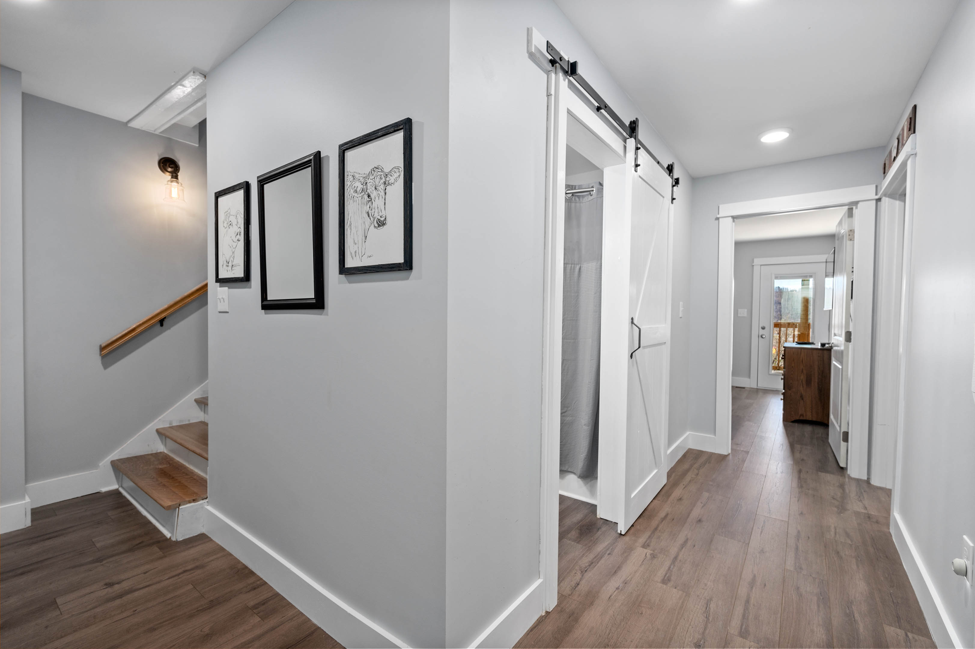 Downstairs hallway