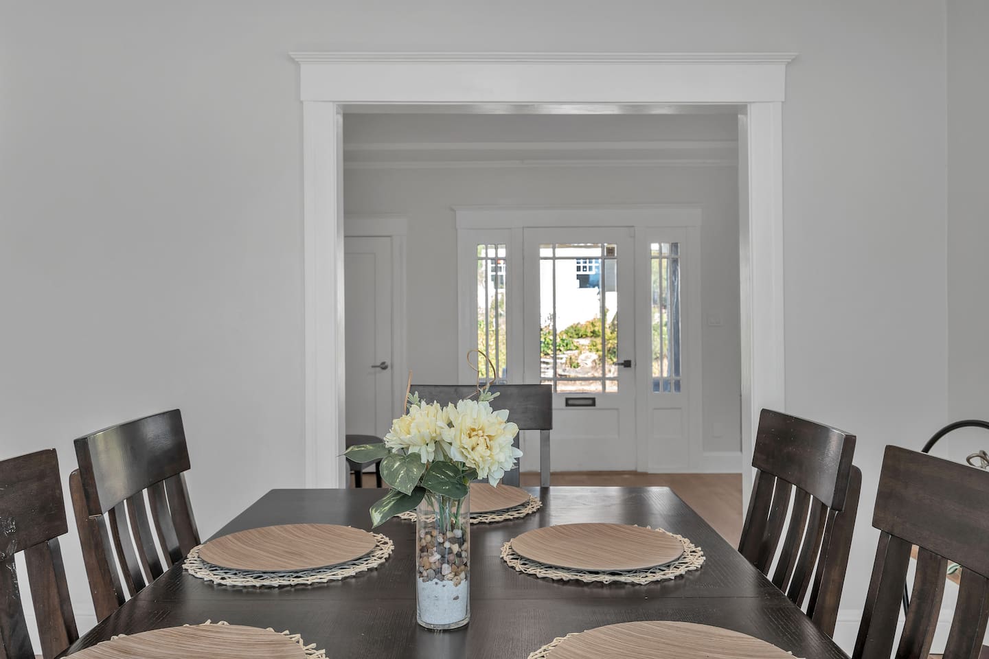 Gather at the large dining table for memorable family meals and celebrations.