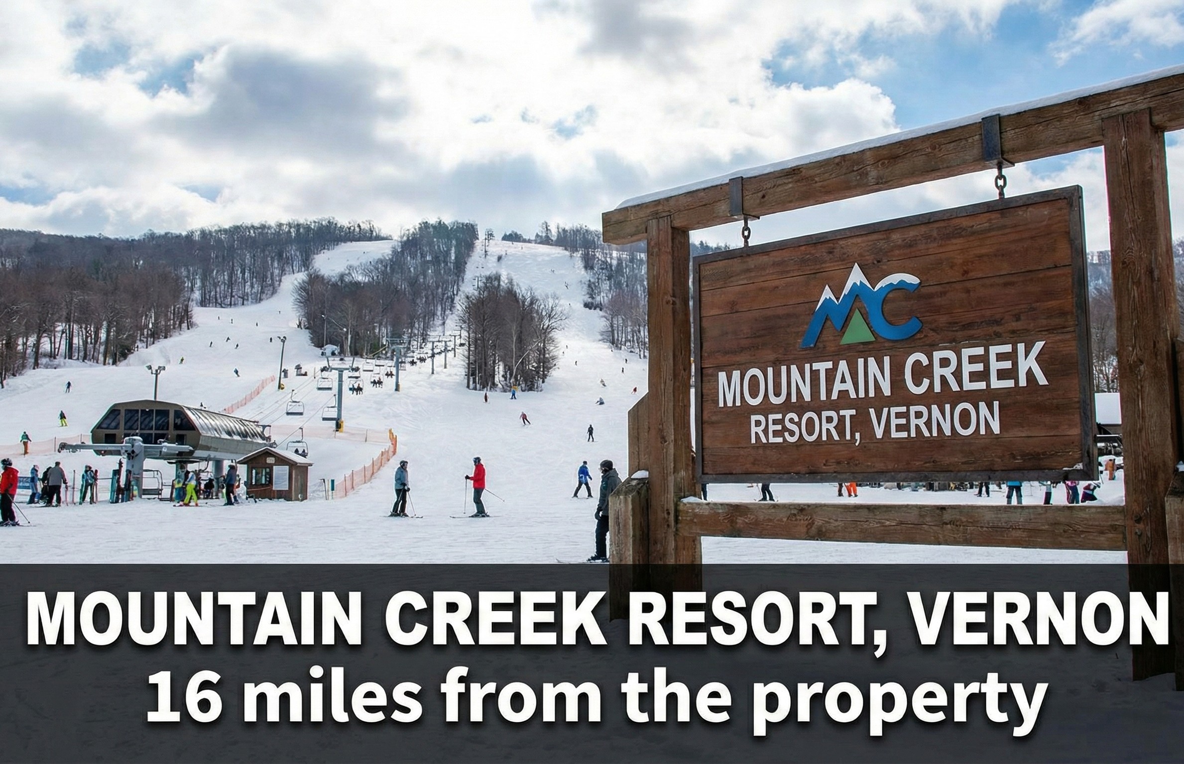 Mountain Creek ski resort 16 miles