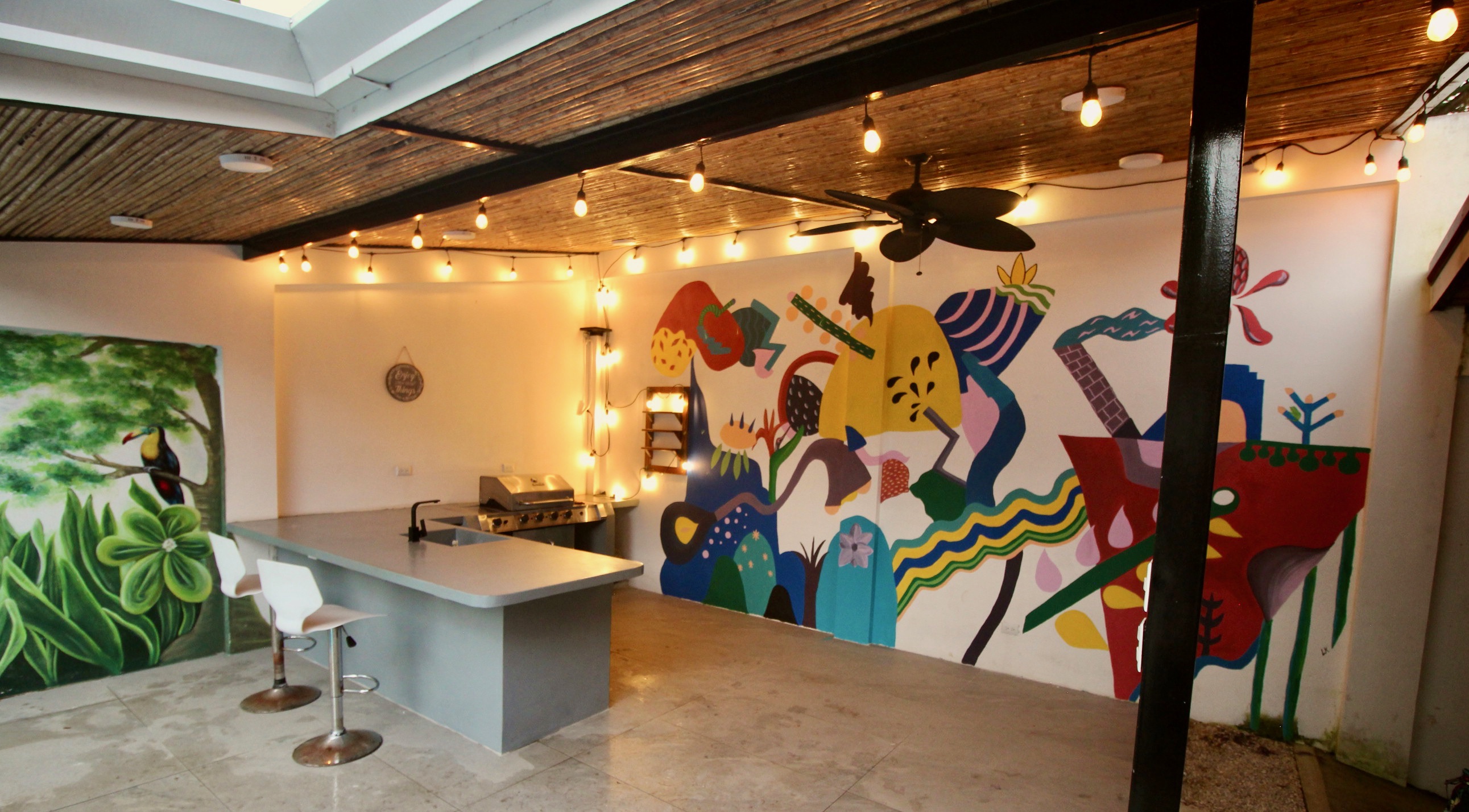 The kitchen and bar are always open. Plenty of room to host and entertain guests by the pool.