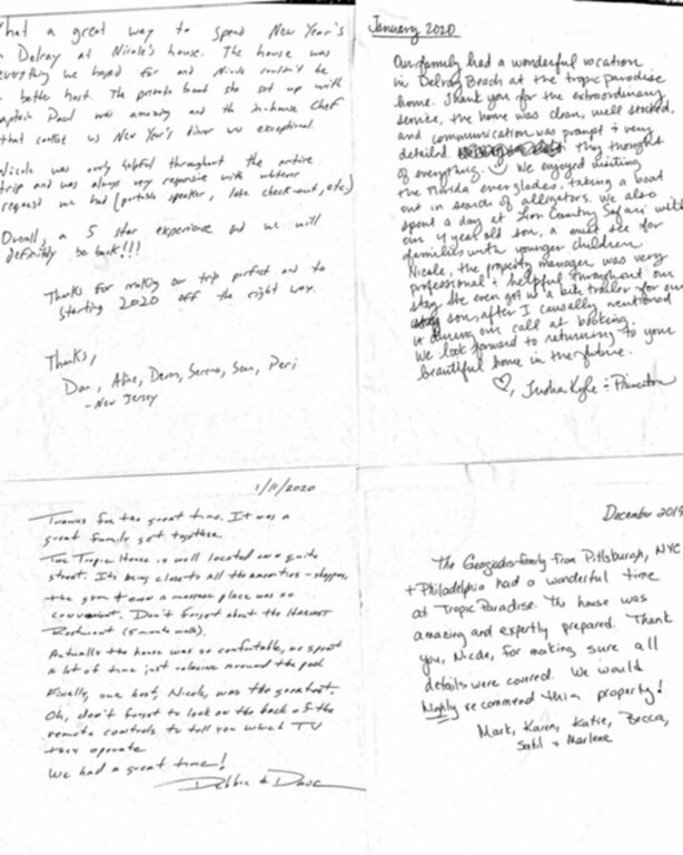 Here's what some of our Guests had to say:)