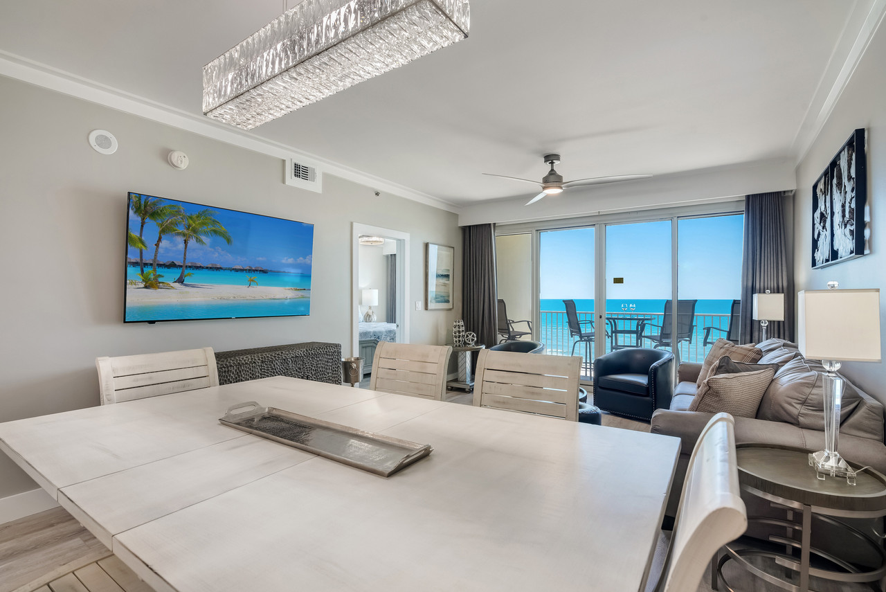 Incredible Gulf Views from the living room and kitchen