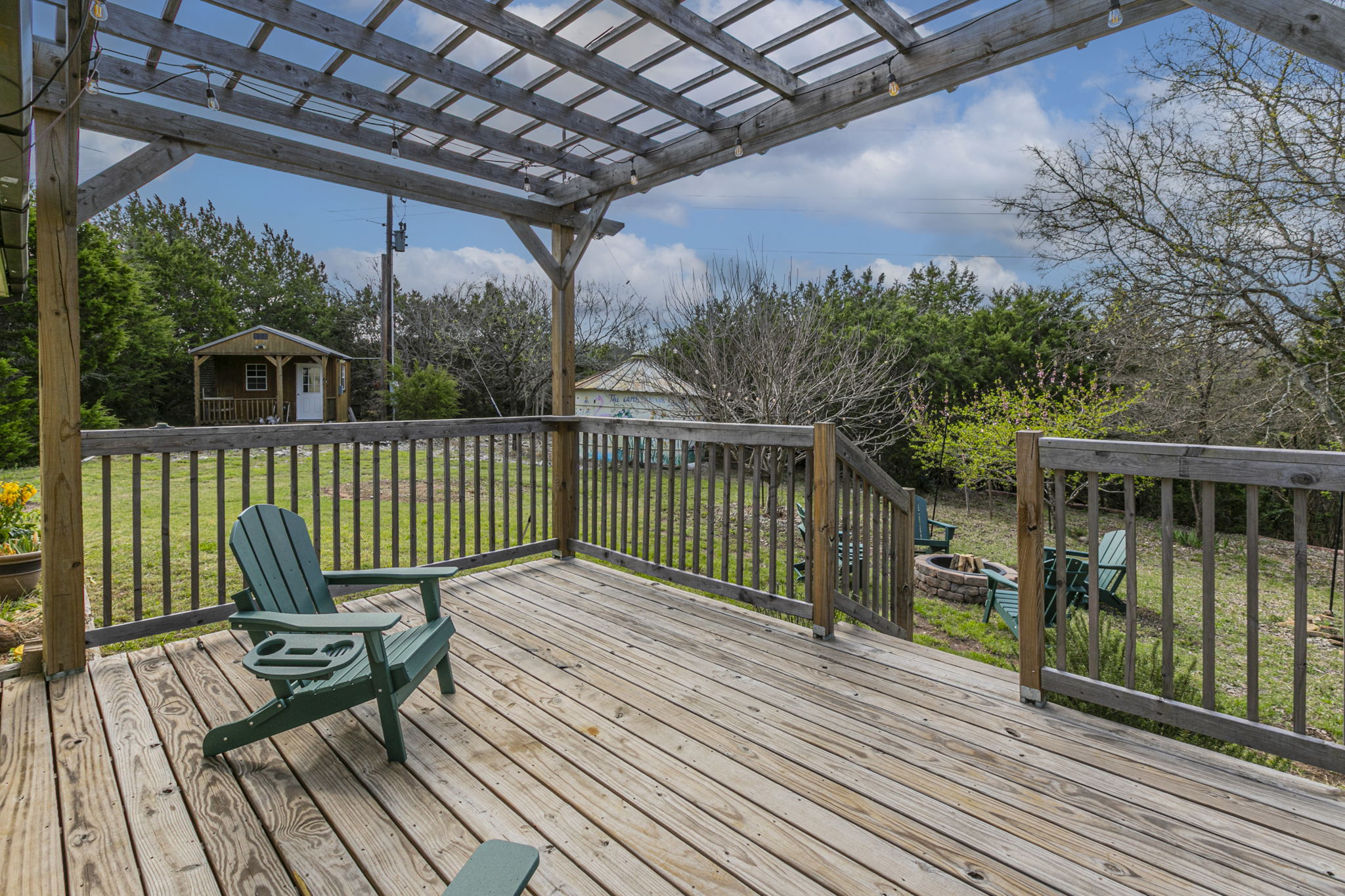 Back deck great for reading!