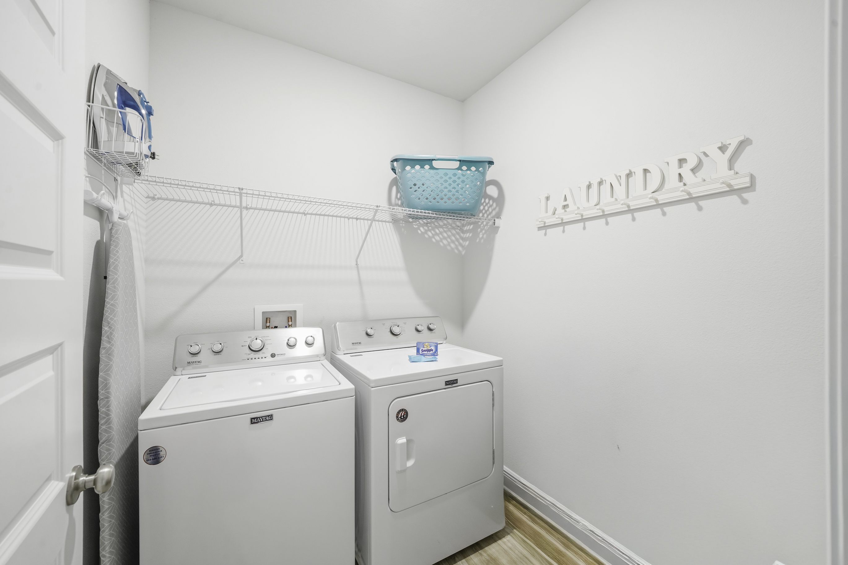 Laundry: in-unit washer & dryer | Iron & Ironing board
