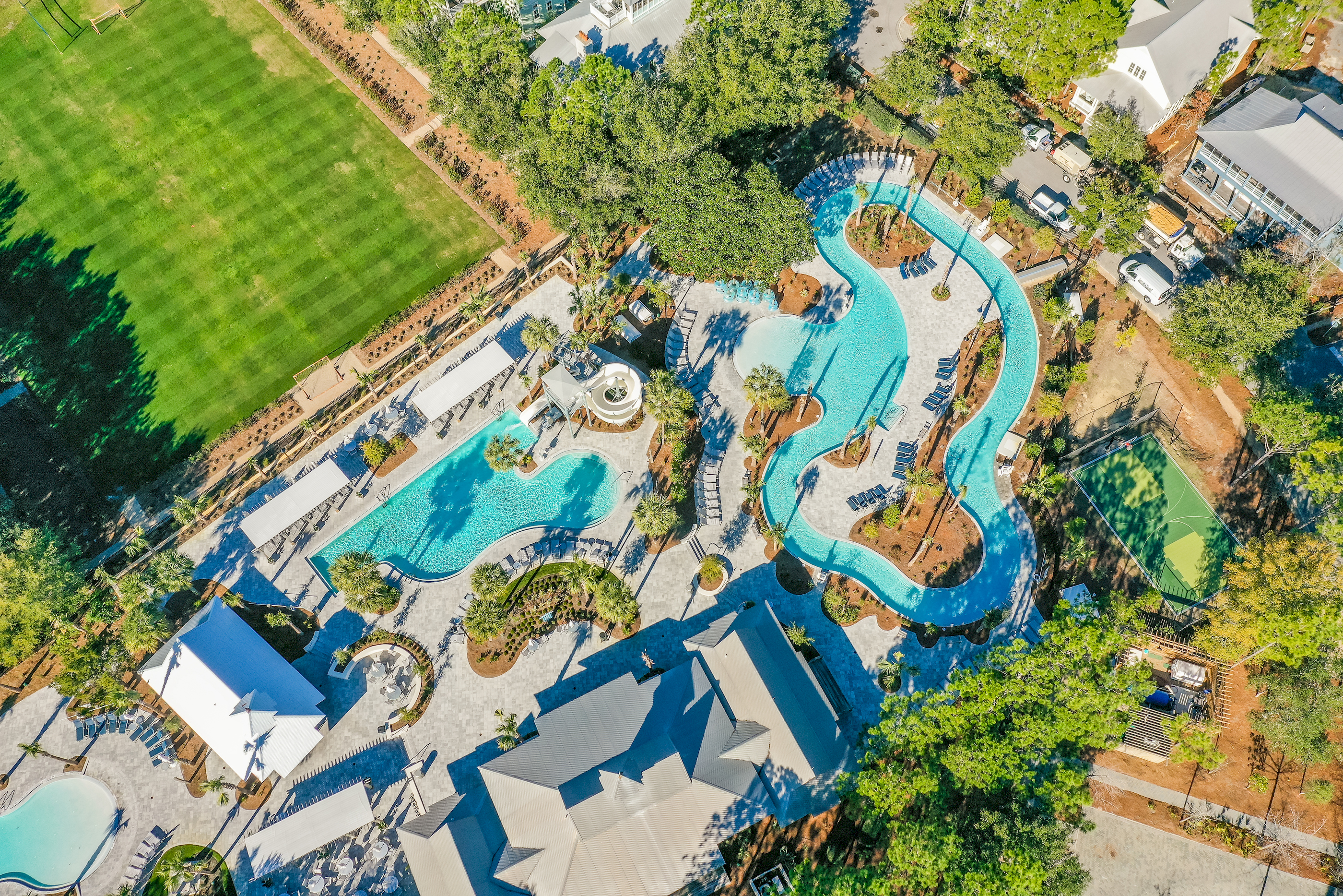 Camp Watercolor offers slides, lazy river, and family fun