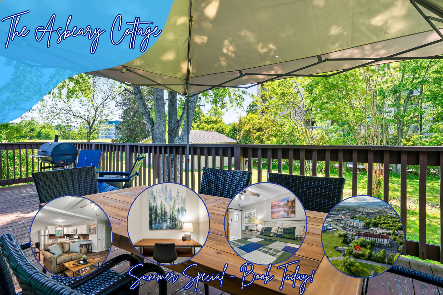 Start your day with some peace and quiet as you sip your morning coffee on the spacious private deck. #VacationMornings