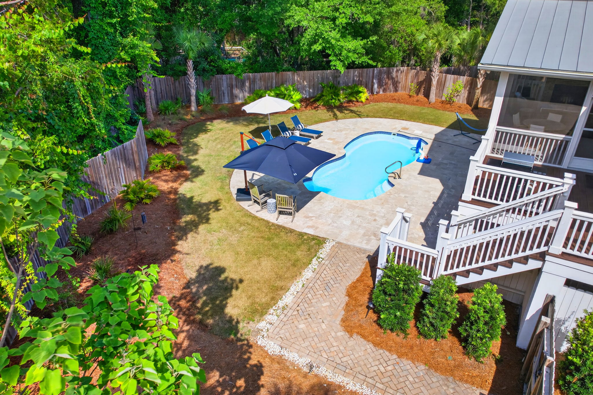 Backyard | Driftwood Dreams | 105 Forest Trail | Isle of Palms, SC | IOP Escapes
