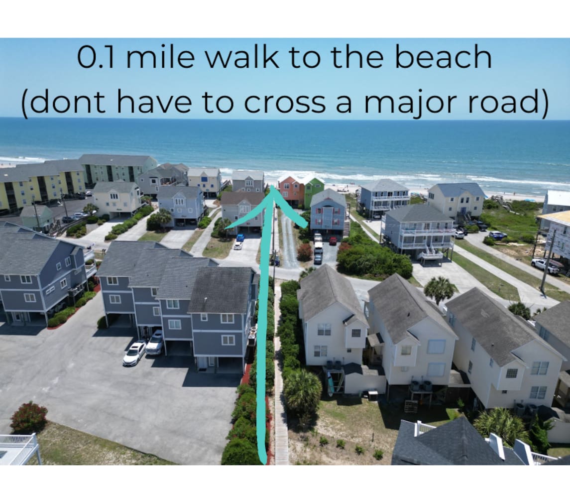 0.1 mile to private beach access