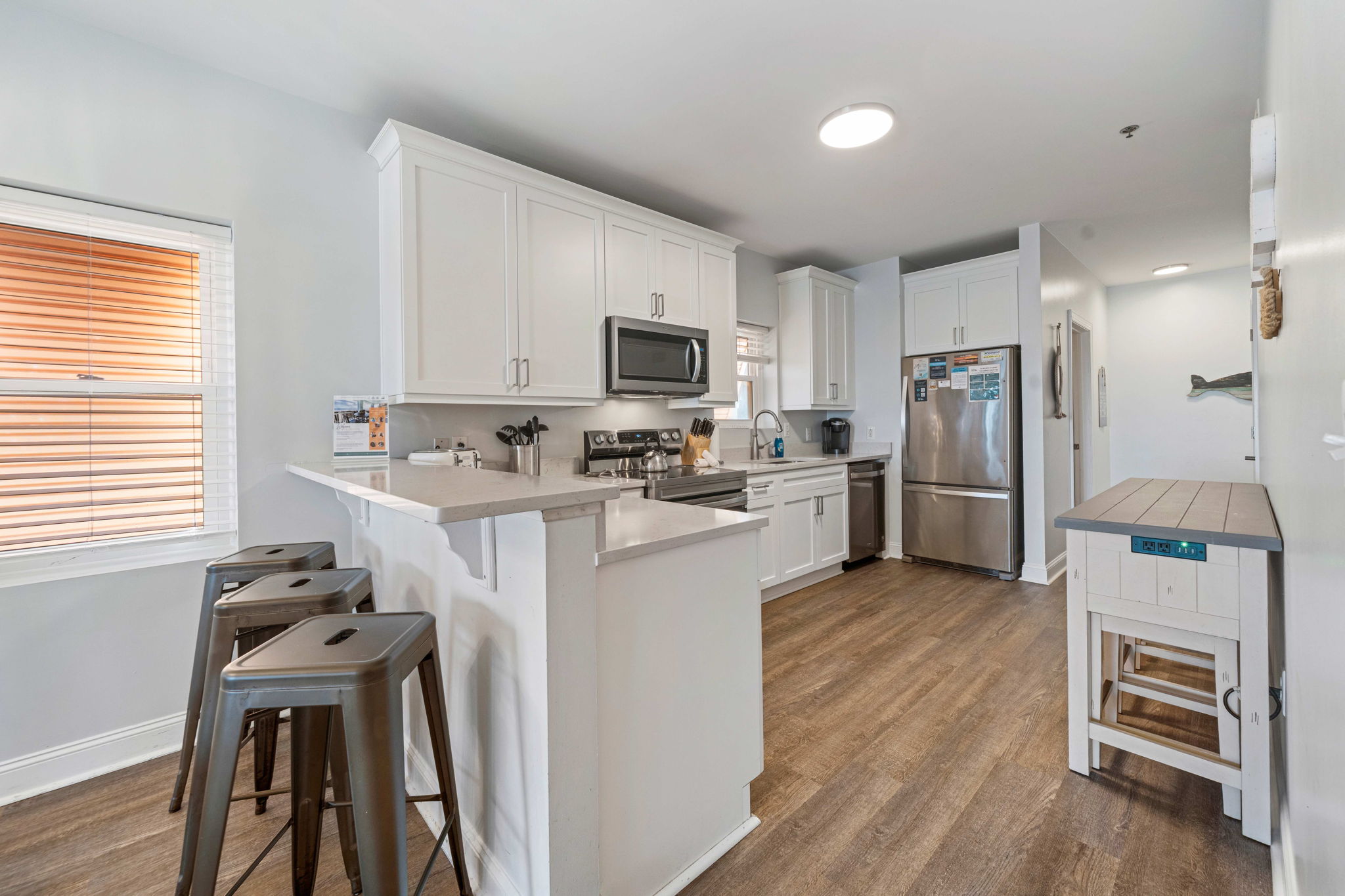 Kitchen | Beach Breeze | Oceanview 202 | 1116 Ocean Blvd, Isle of Palms, SC | IOP Escapes