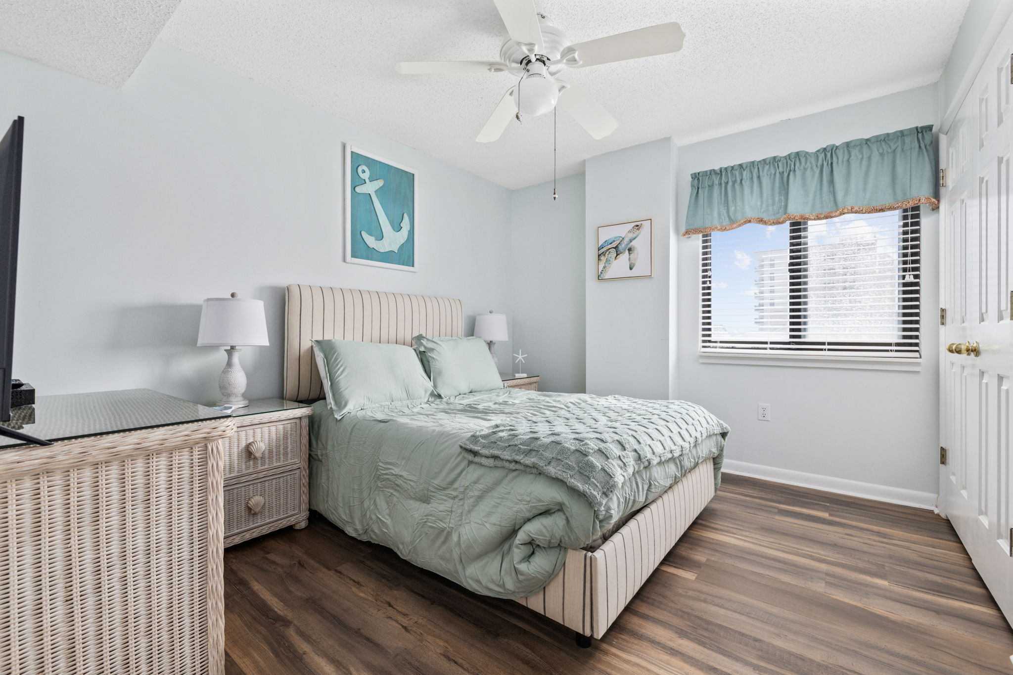 Guest Bedroom with Full Bed & Jack & Jill Bathroom connected to the fourth bedroom