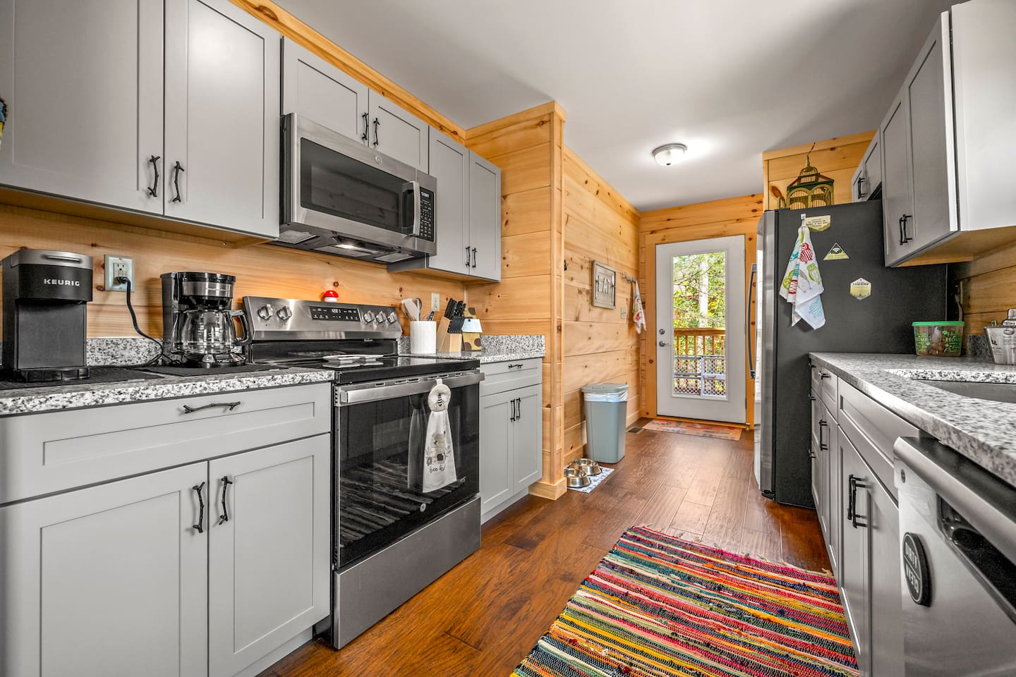 Kitchen area - fully stocked with everything needed