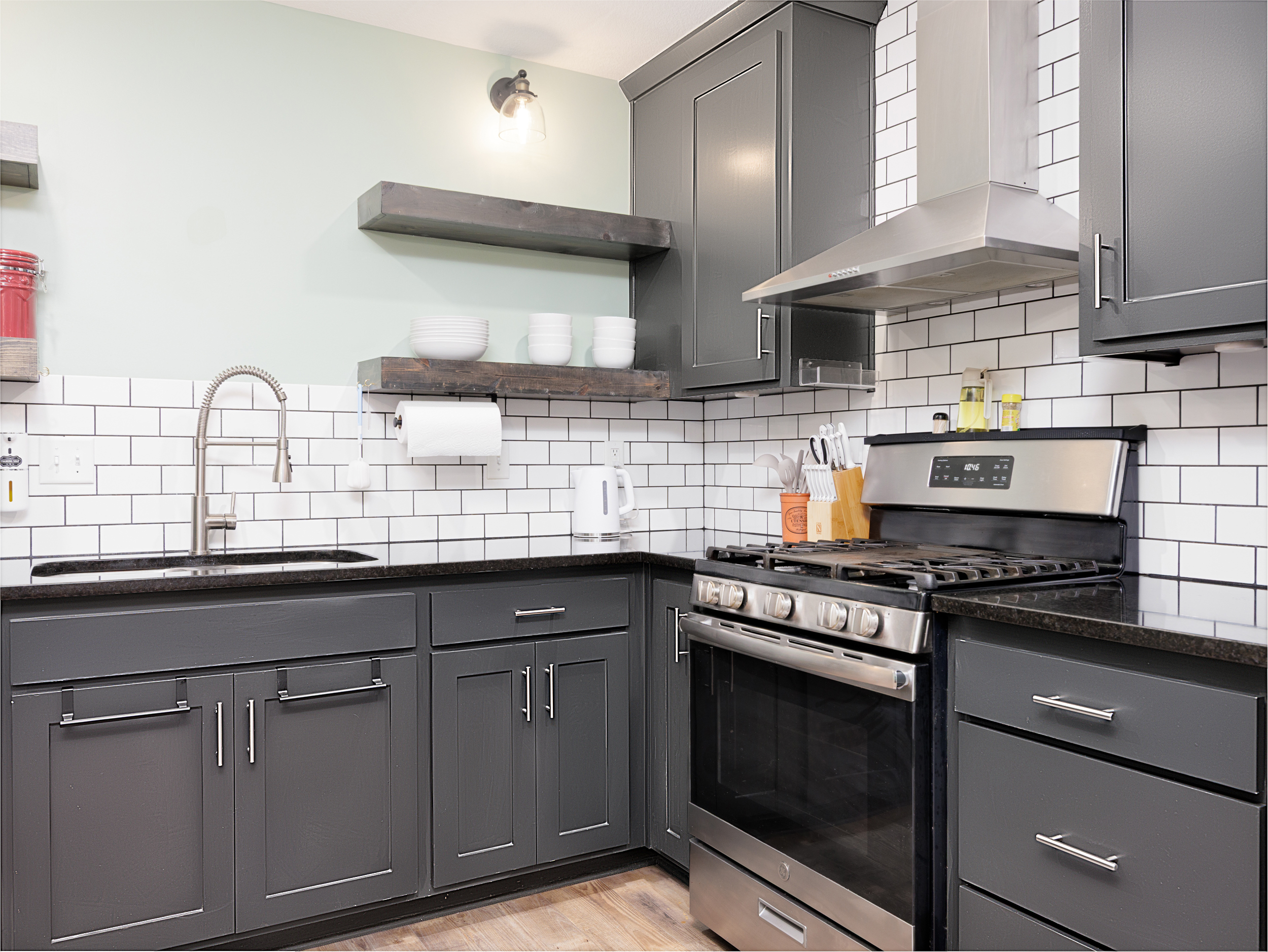 Fully equipped kitchen thoughtfully prepared for both short visits and extended stays.