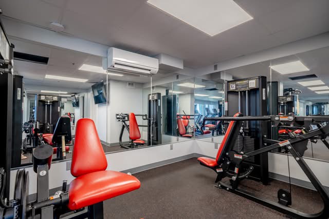 Resort gym, tower 3, sign waiver at HOA to get code. 