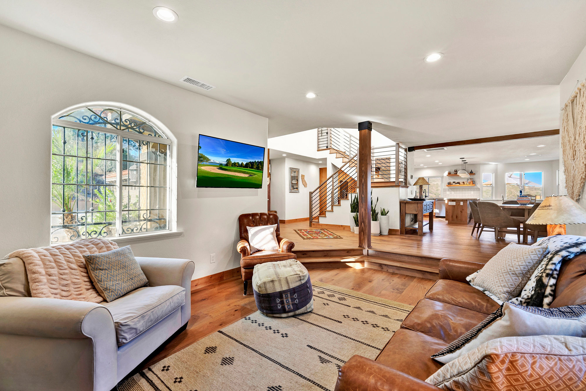 Family Den Area - Wood Burning Fireplace