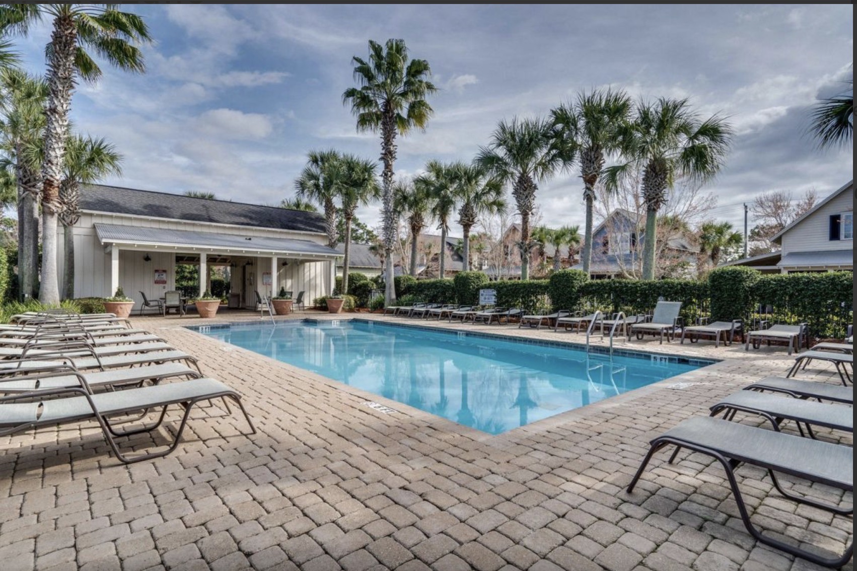 Community Pool steps from the unit