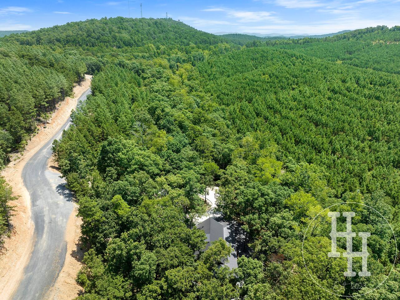 Aerial view of Heavenly Hollow and Carter Mountain West
