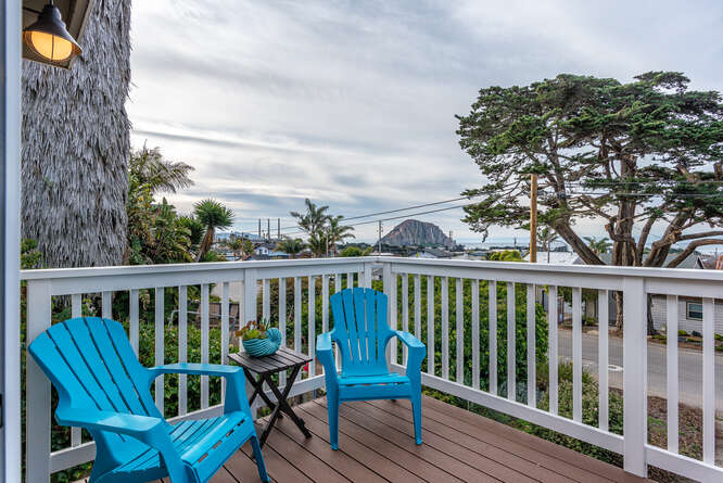 Upstairs deck  w/ view