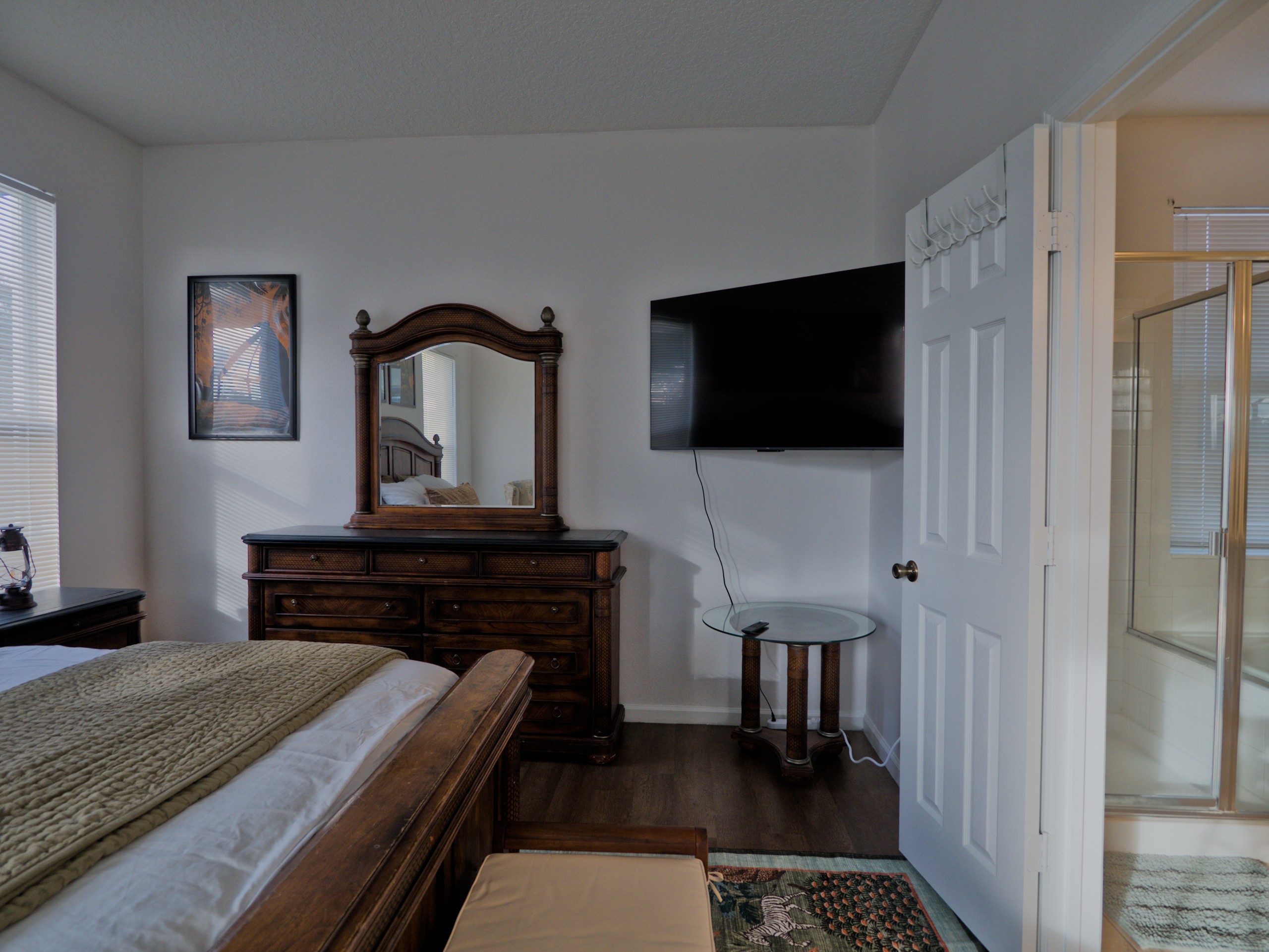 Jungle Book room with king bed.