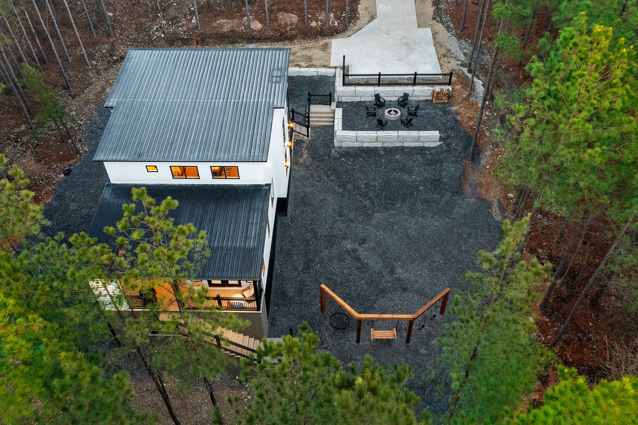 he expansive outdoor spaces are designed to make the most of the serene setting.