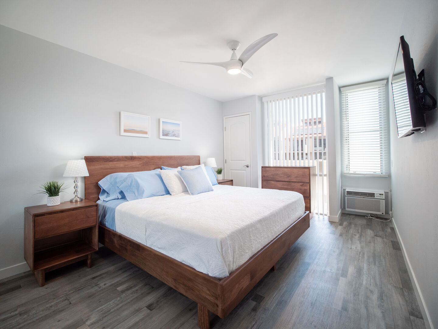 Down stairs Bedroom with King bed with AC