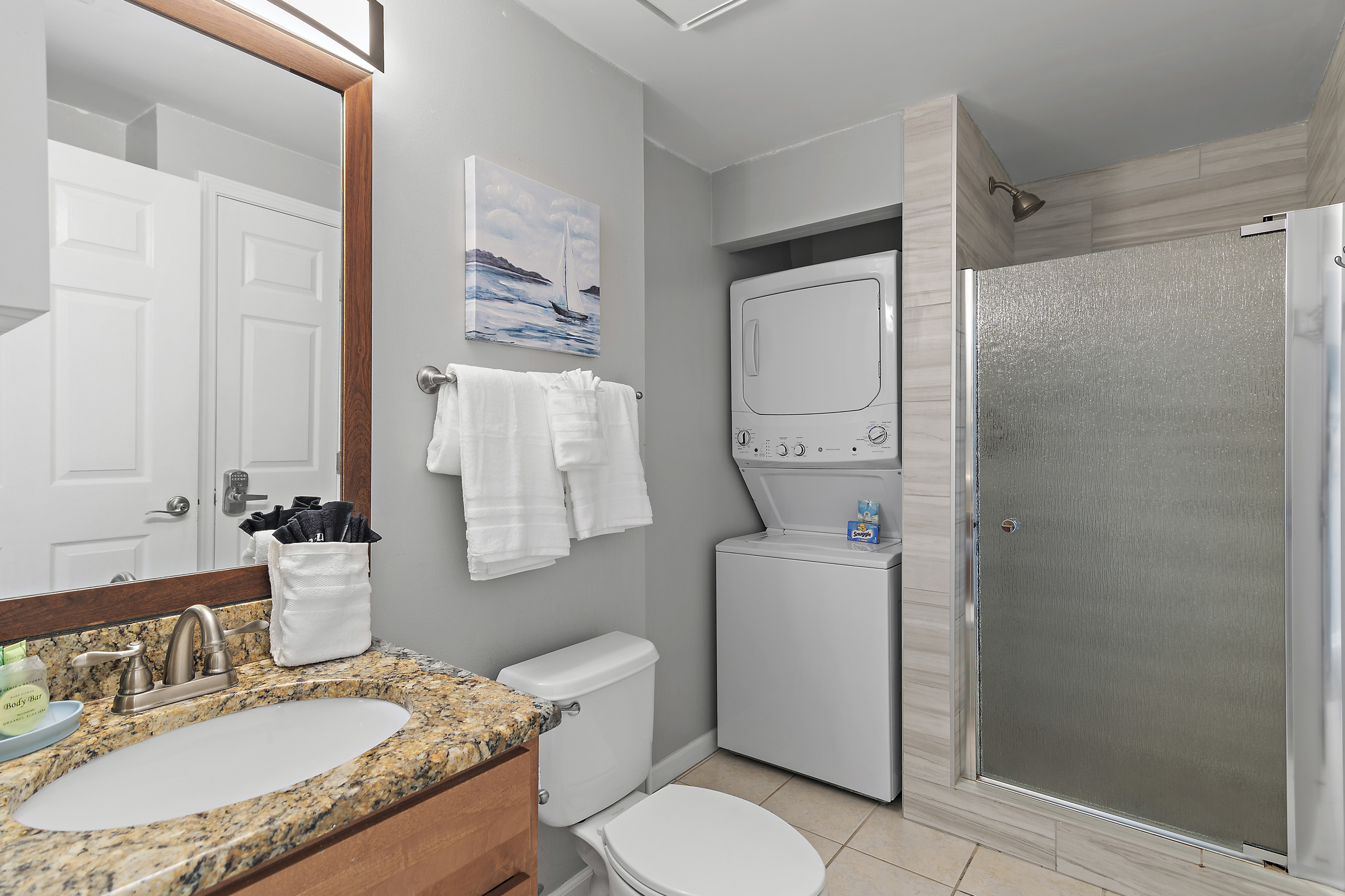In unit washer and dryer