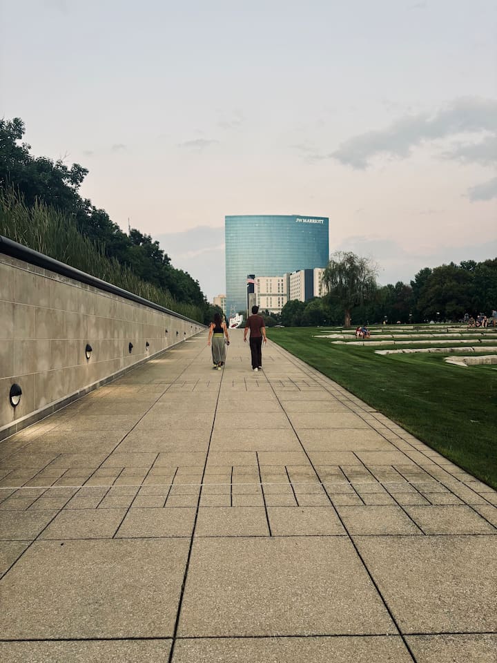 Just blocks from away, the Cultural Trail and Canal Walk offer a peaceful escape through White River State Park