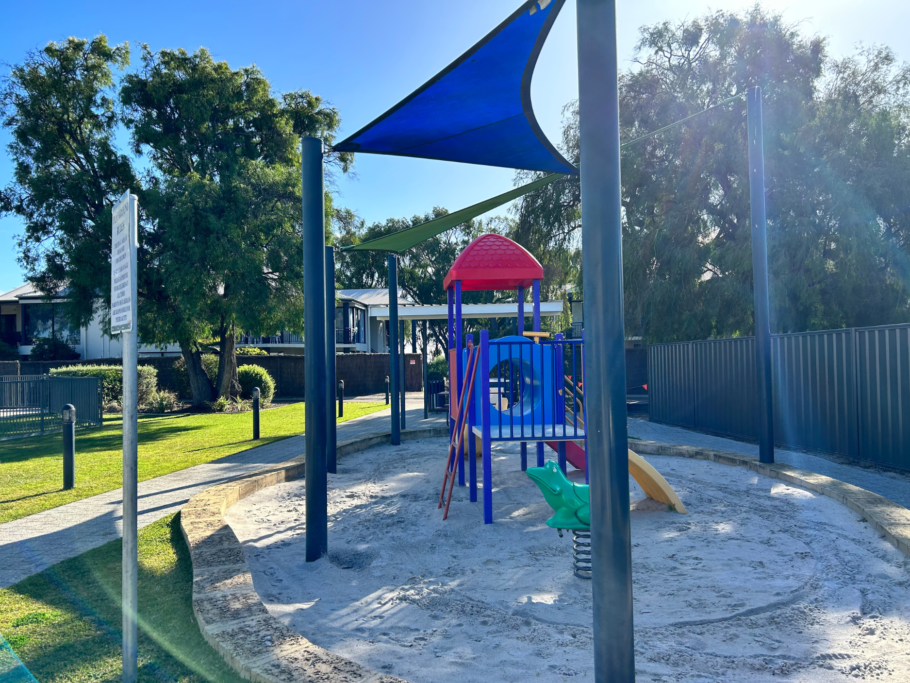 Playground within the complex near the common BBQ area