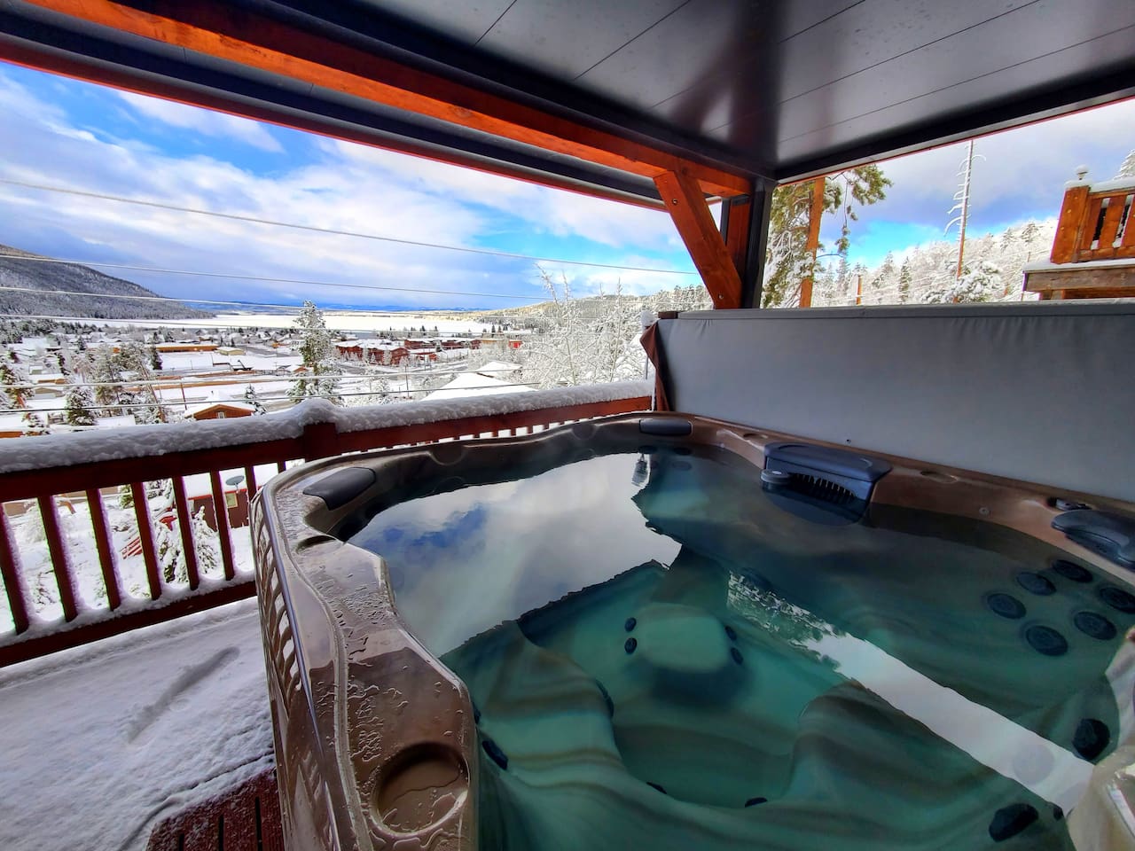 Nothing better than a hot soak during the chilly winter