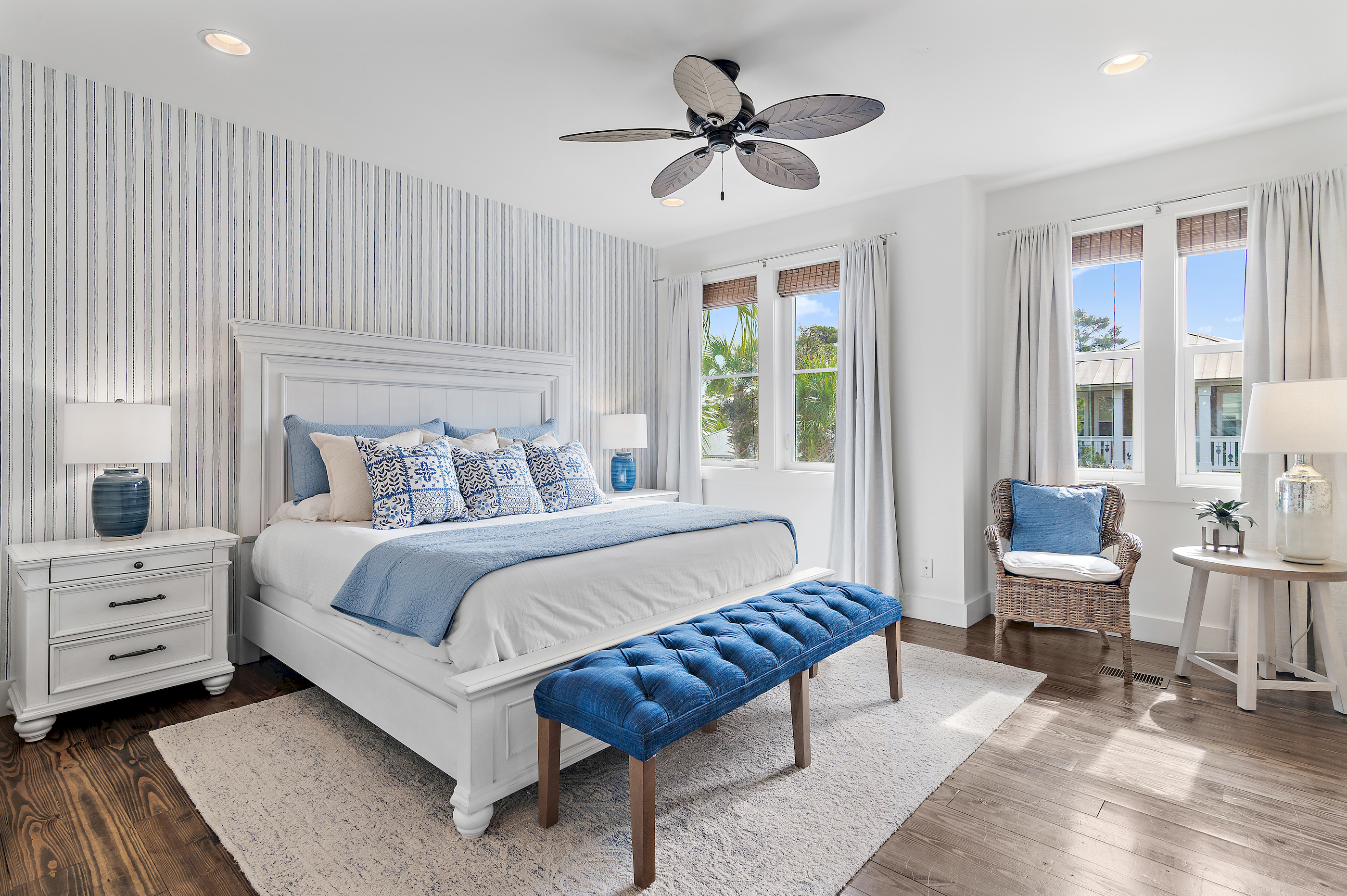 King bed master suite with smart TV — perfect for unwinding after a day on 30A