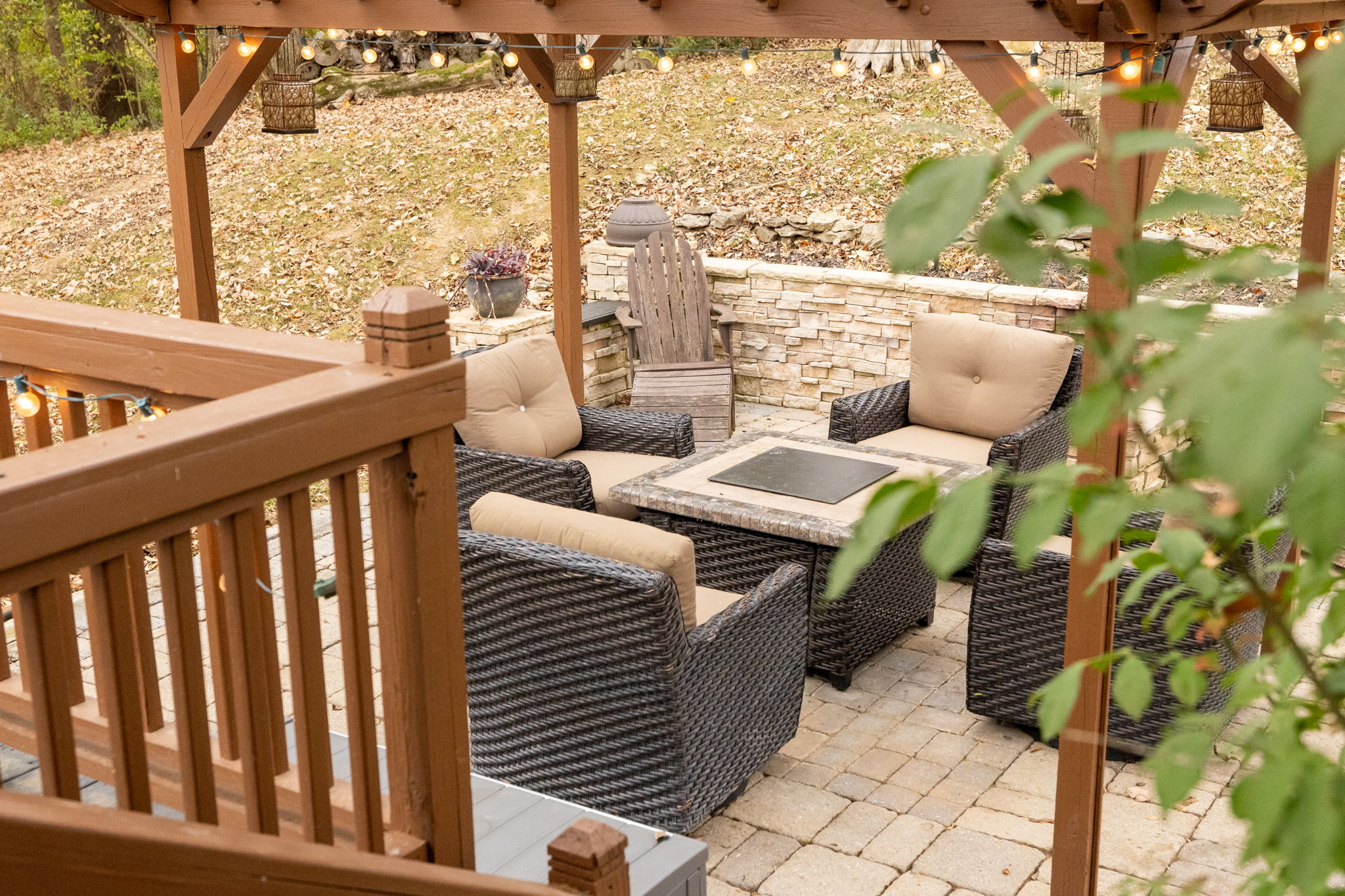 Fire Pit and Pergola