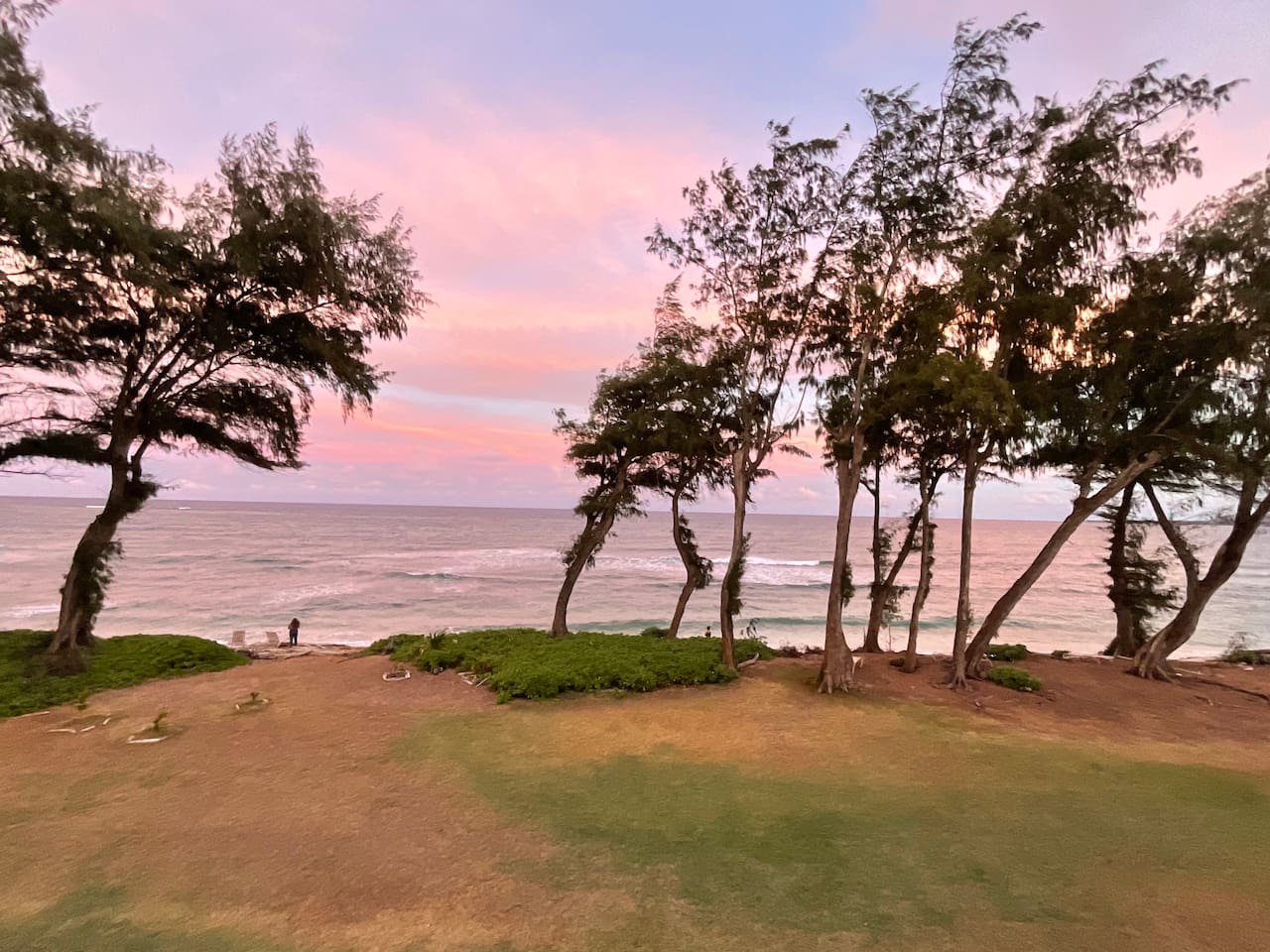 View from the lanai at unit 325 during sunset.