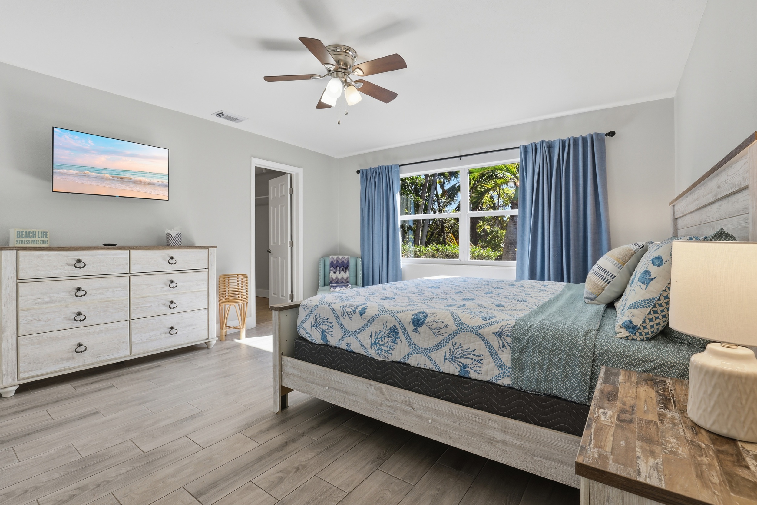 Primary bedroom with King bed