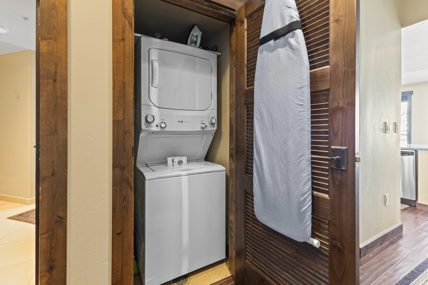 Private Washer and Dryer with ironing